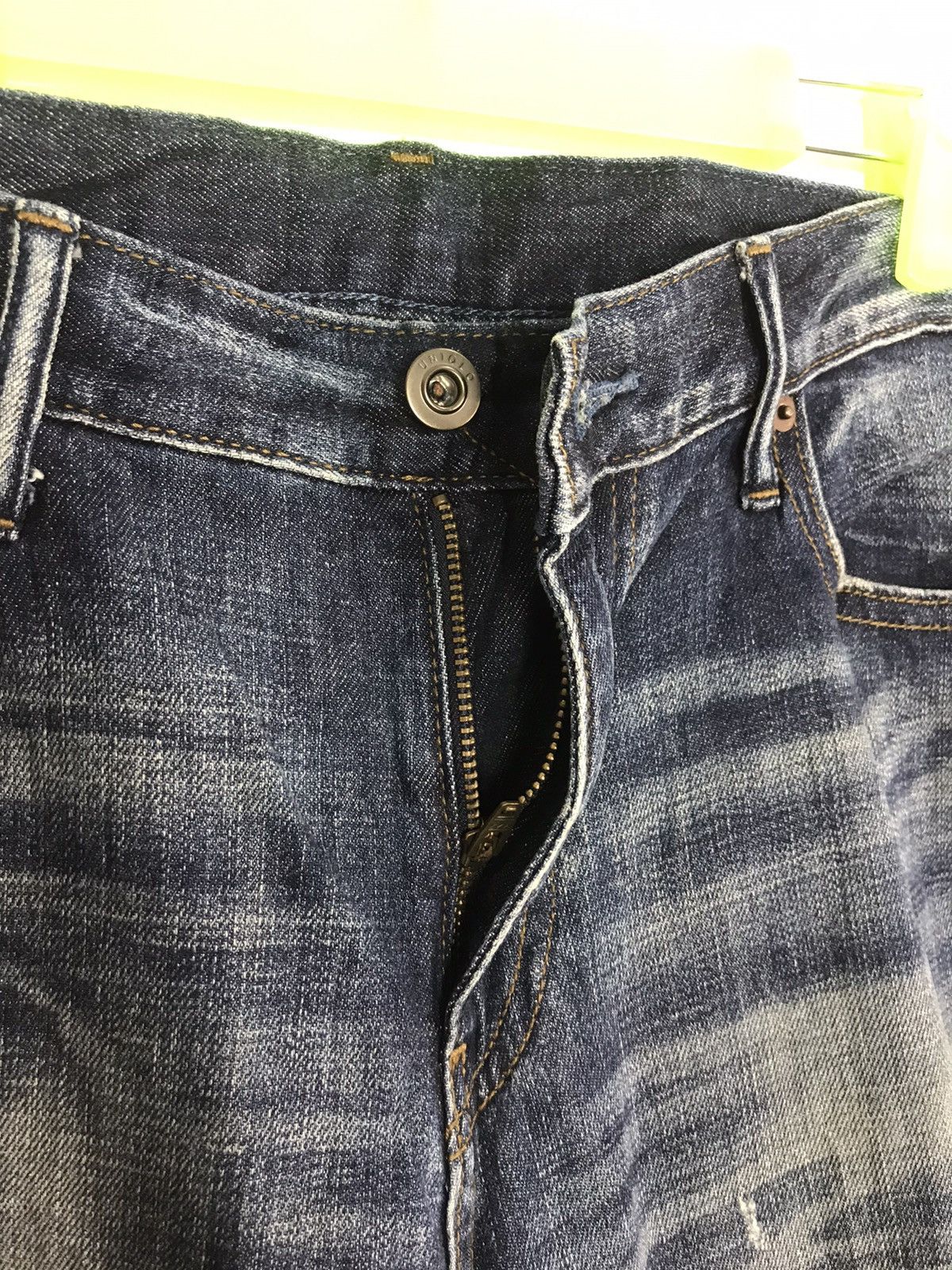 Japanese Brand Vintage Japanese Brand Straight Cut Pants Distressed Denim Size US 33 - 5 Thumbnail