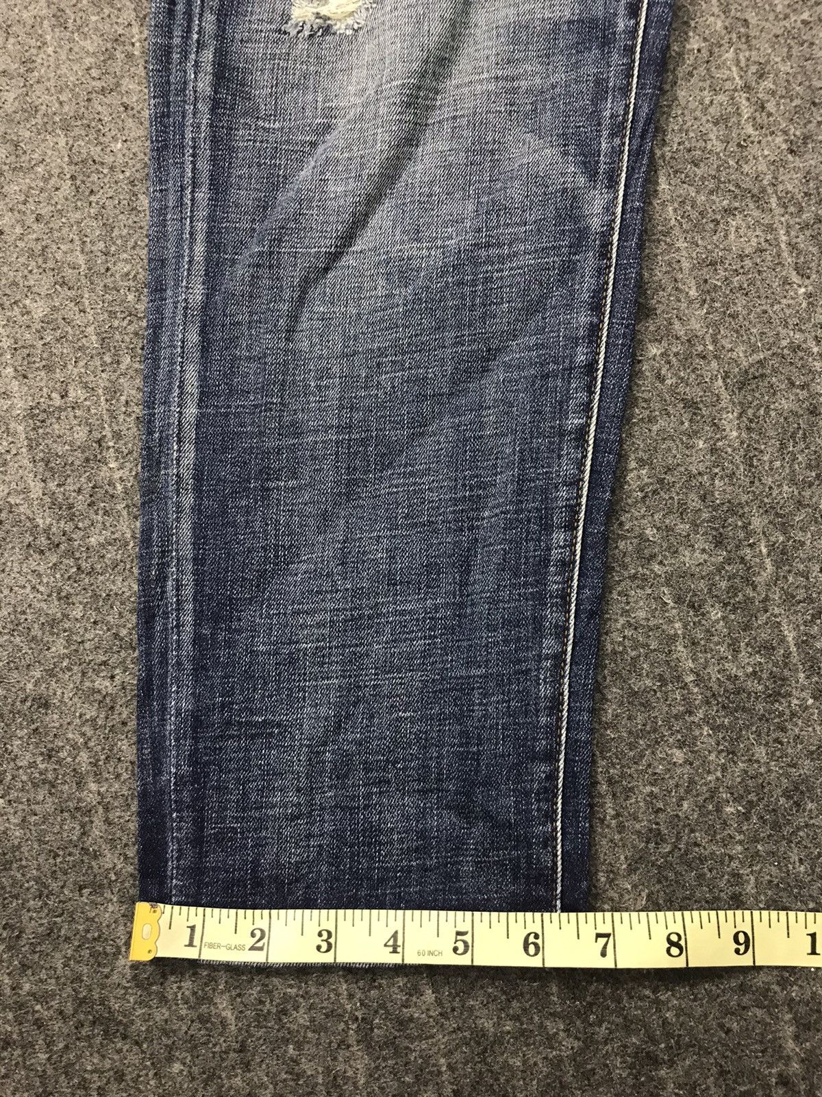 Japanese Brand Vintage Japanese Brand Straight Cut Pants Distressed Denim Size US 33 - 13 Thumbnail