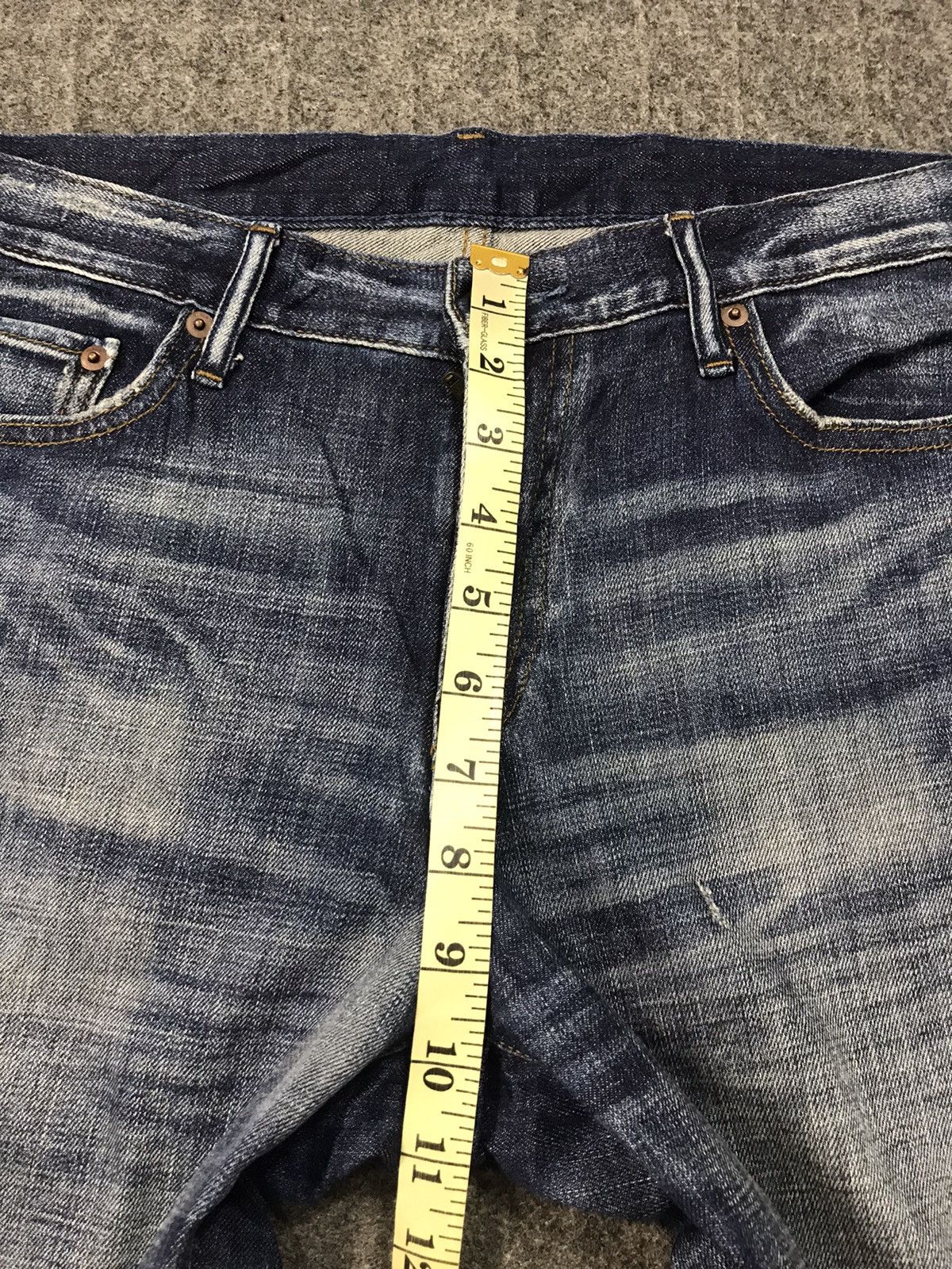 Japanese Brand Vintage Japanese Brand Straight Cut Pants Distressed Denim Size US 33 - 12 Thumbnail