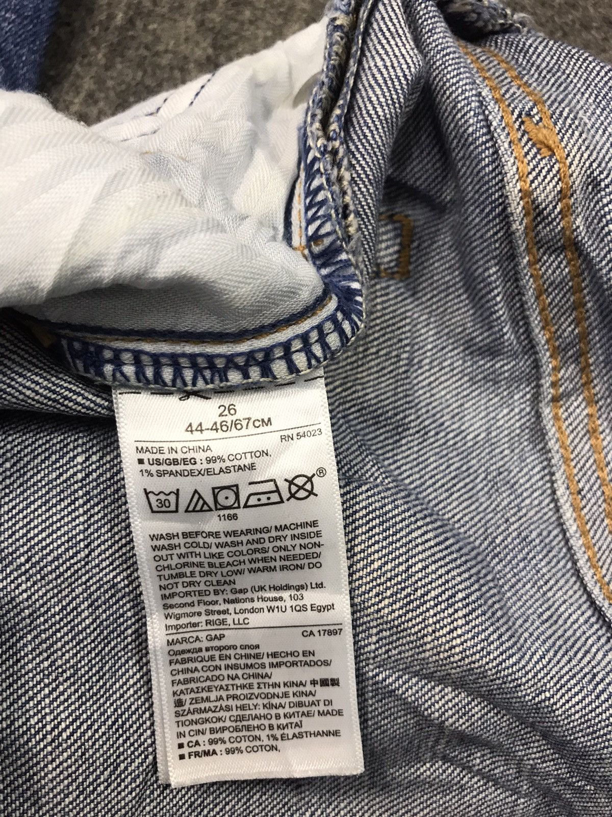 Gap × Vintage Vintage Gap 1969 Best Girlfriend Straight Cut Style Pants Size US 30 / EU 46 - 6 Thumbnail