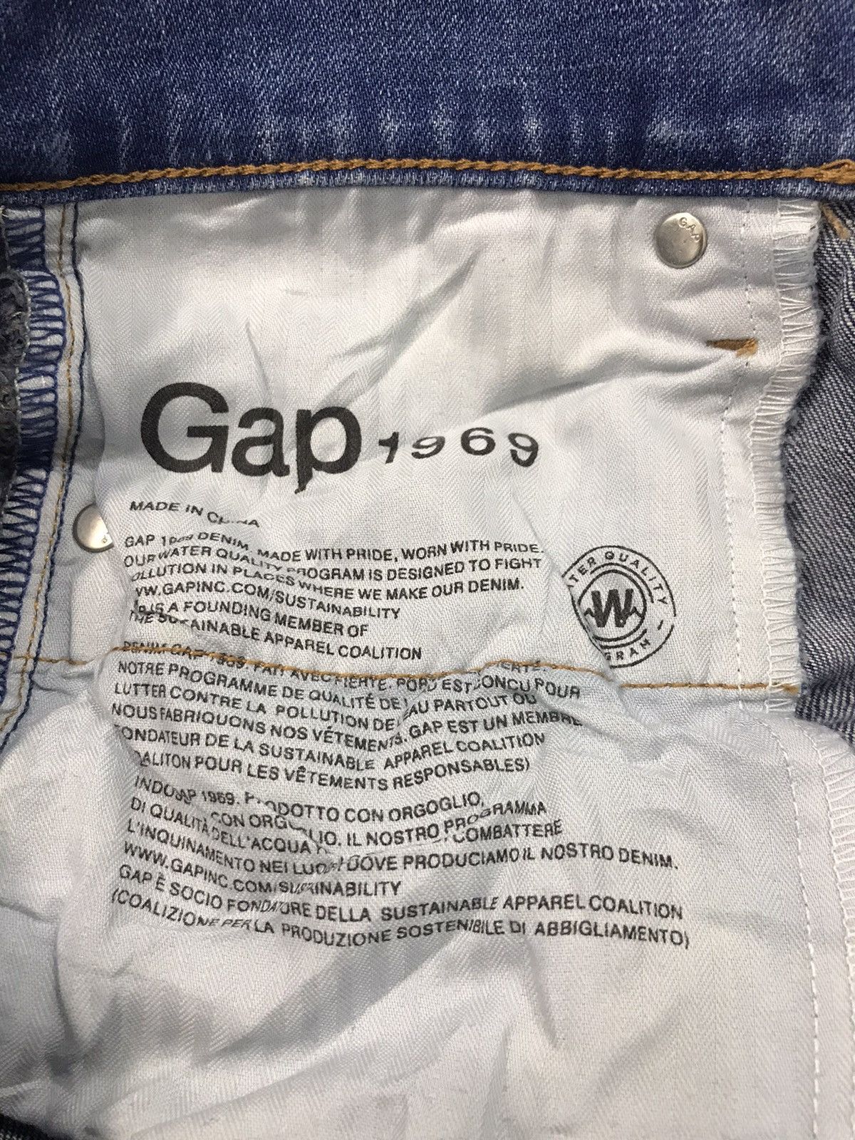 Gap × Vintage Vintage Gap 1969 Best Girlfriend Straight Cut Style Pants Size US 30 / EU 46 - 5 Thumbnail