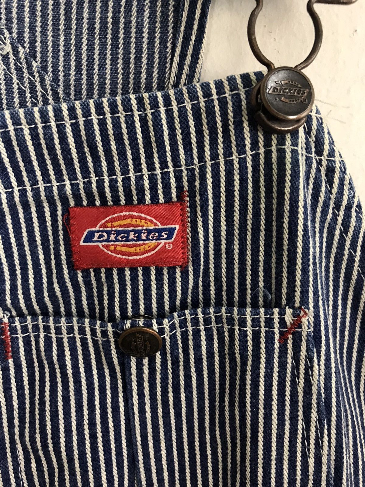 Dickies Dickies Coverall Overall Hickory Stripe Pant Workwear Size US 36 / EU 52 - 17 Thumbnail