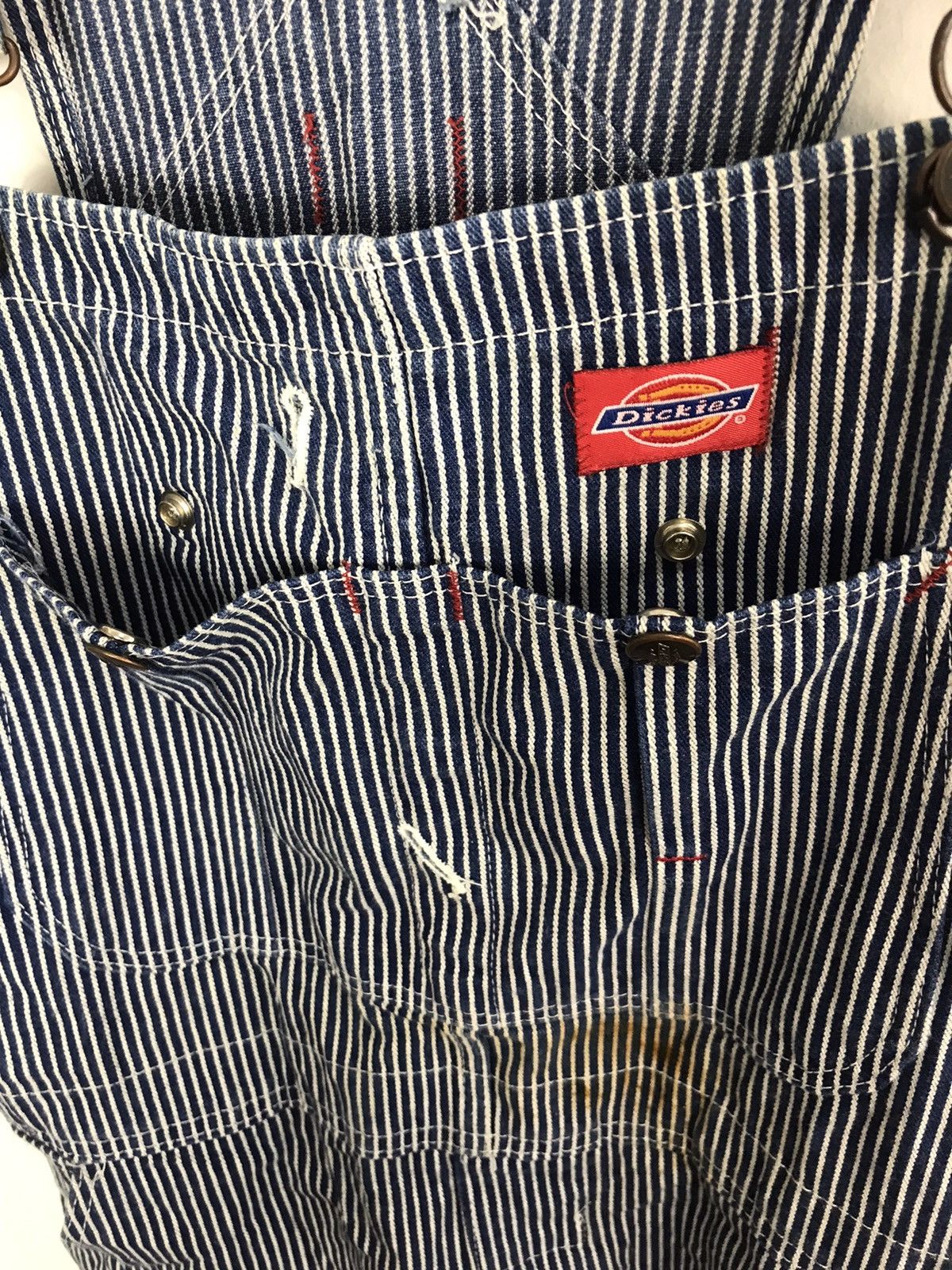 Dickies Dickies Coverall Overall Hickory Stripe Pant Workwear Size US 36 / EU 52 - 7 Thumbnail