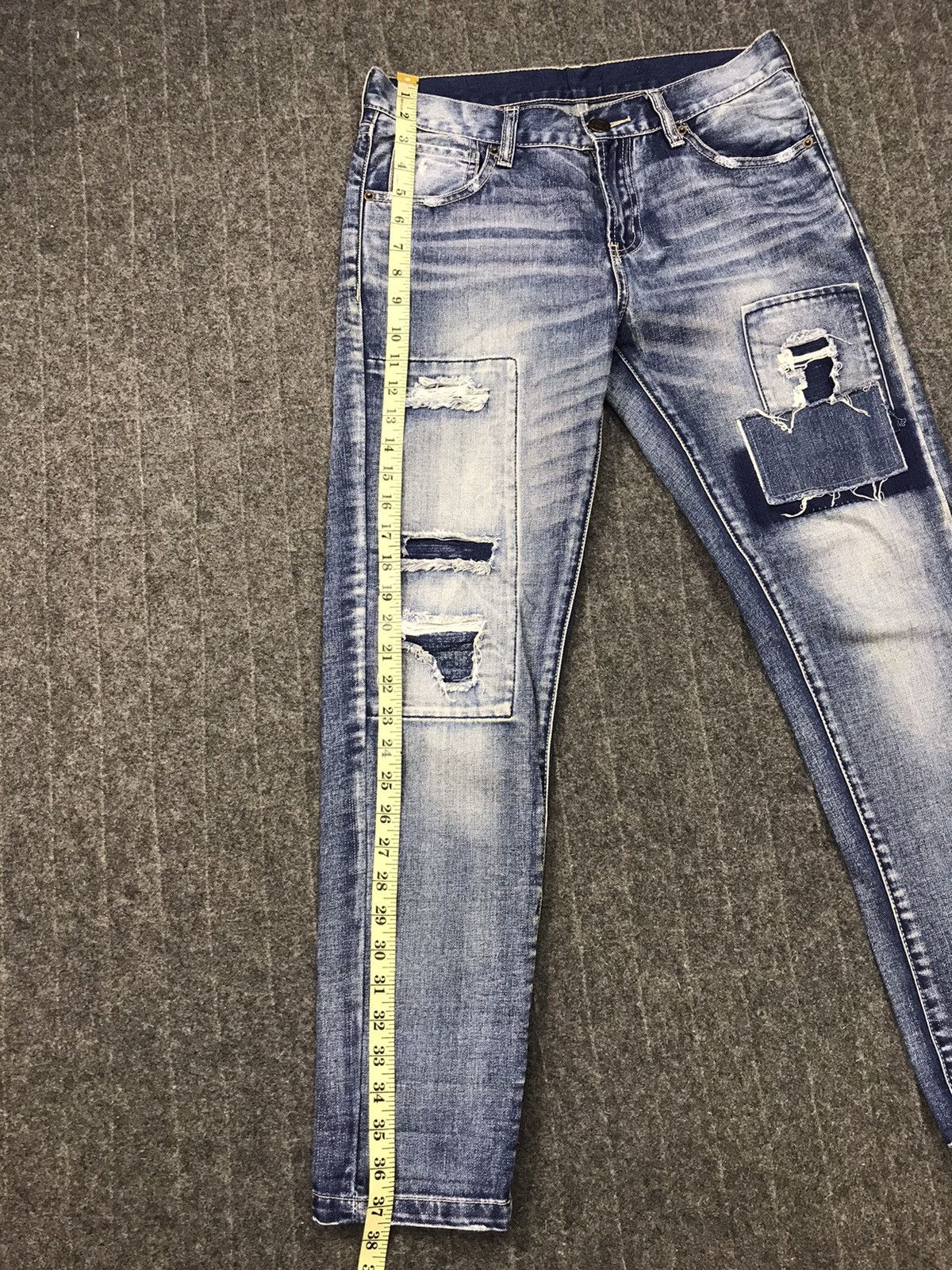 Vintage Vintage Japanese Brand Straight Cut Patchwork Style Pants Size US 30 / EU 46 - 9 Thumbnail