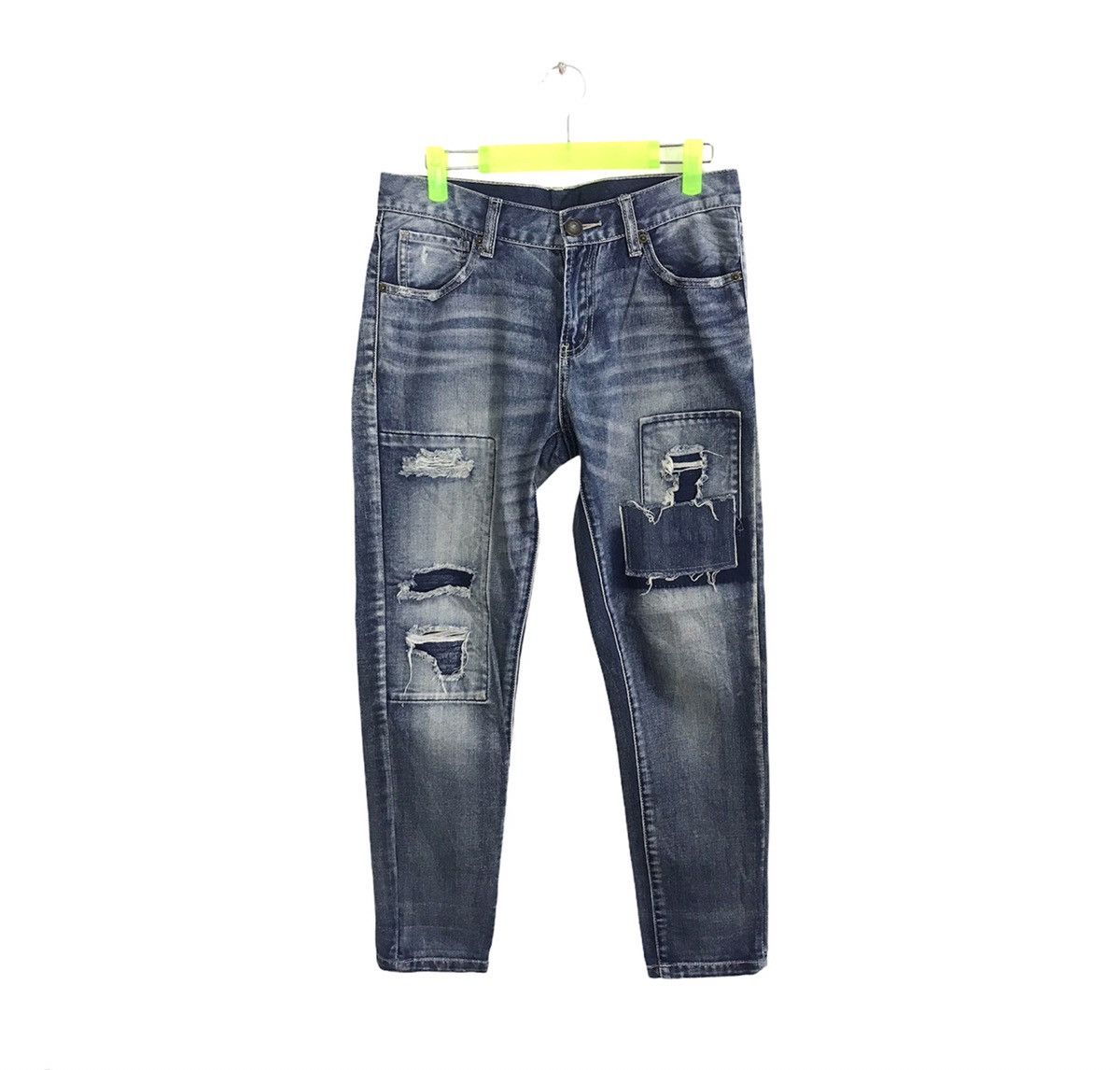 Vintage Vintage Japanese Brand Straight Cut Patchwork Style Pants Size US 30 / EU 46 - 1 Thumbnail