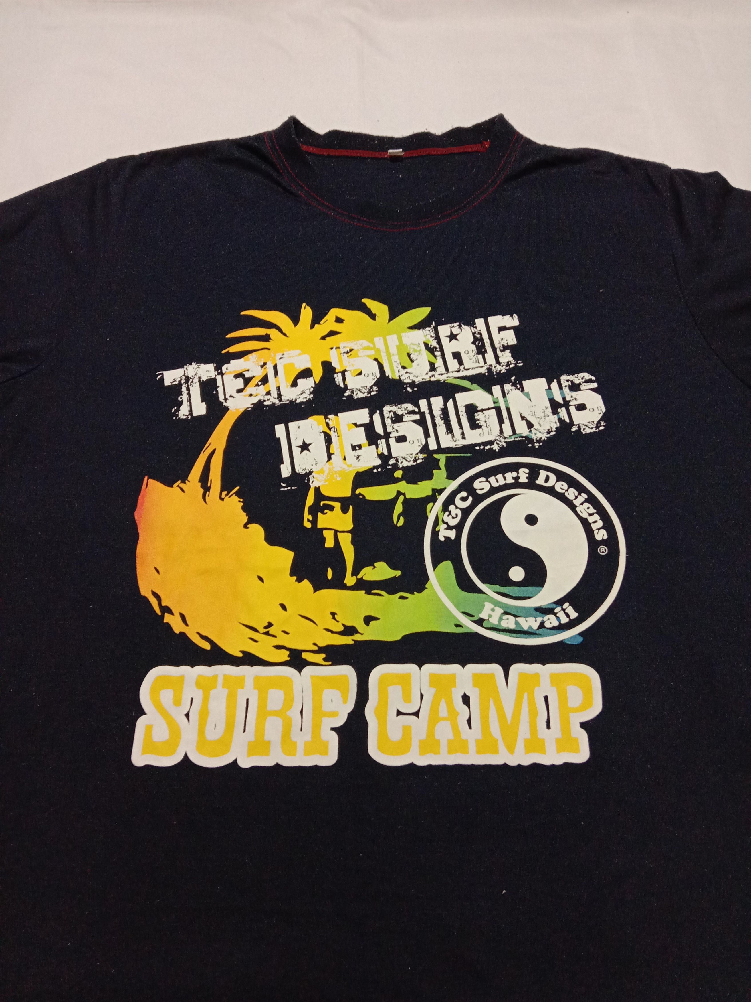 Japanese Brand T&C Surf Designs Hawaii Shirt Surf Camp Big Print Tee Size US M / EU 48-50 / 2 - 2 Thumbnail