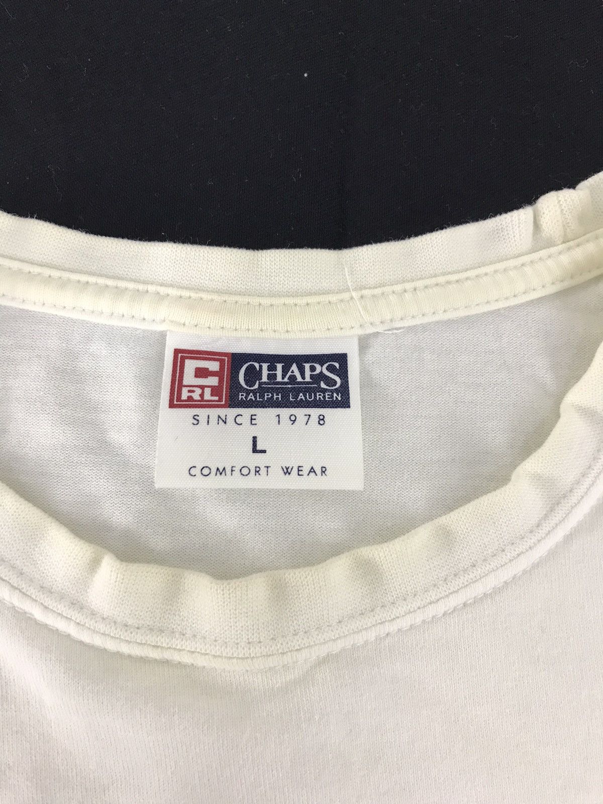 Chaps Ralph Lauren × Ralph Lauren × Vintage Chaps Ralph Lauren Island Paradise Spell Out Tee Size US M / EU 48-50 / 2 - 5 Thumbnail
