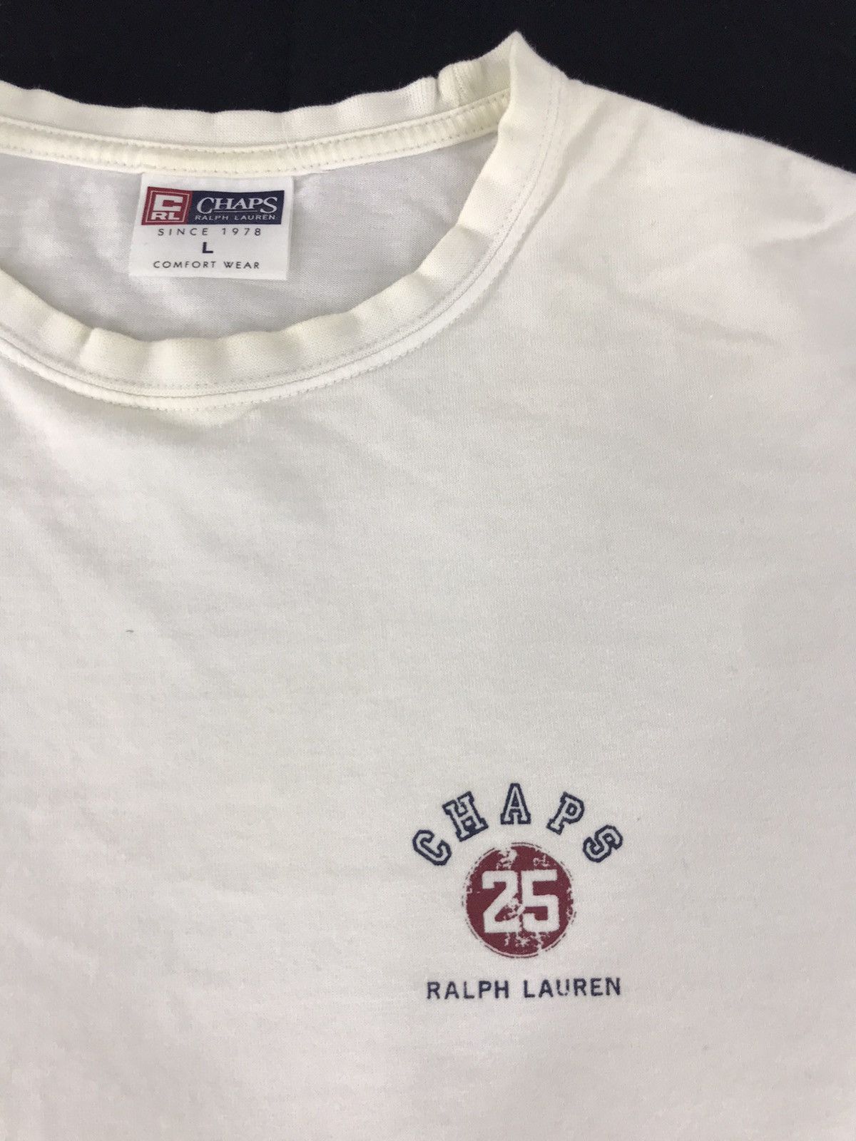 Chaps Ralph Lauren × Ralph Lauren × Vintage Chaps Ralph Lauren Island Paradise Spell Out Tee Size US M / EU 48-50 / 2 - 4 Thumbnail