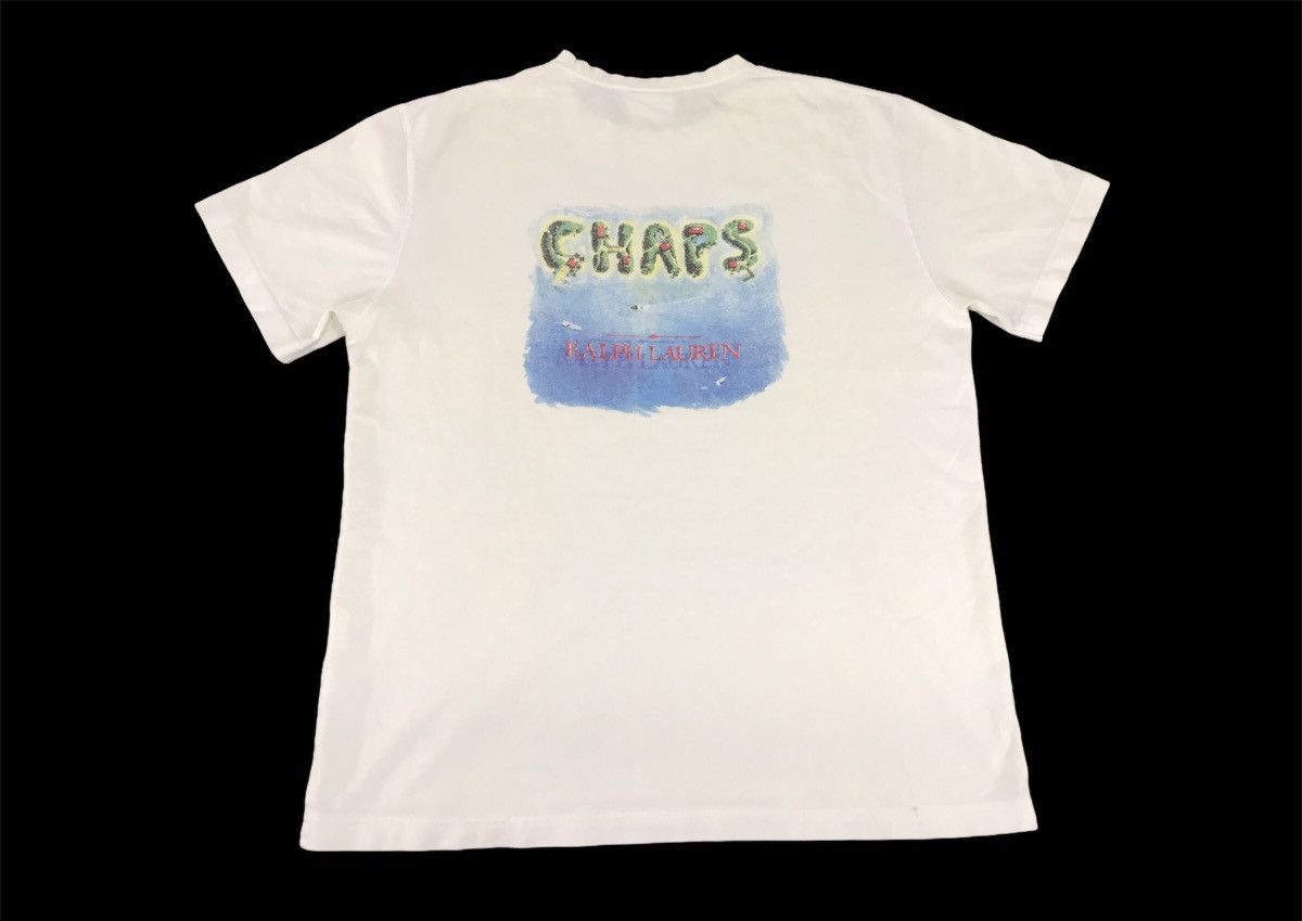 Chaps Ralph Lauren × Ralph Lauren × Vintage Chaps Ralph Lauren Island Paradise Spell Out Tee Size US M / EU 48-50 / 2 - 1 Thumbnail