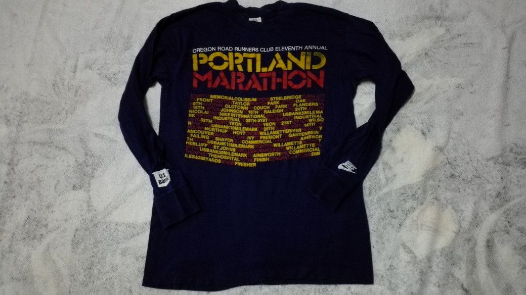 image of Made In USA x Nike Vintage 80's Nike Oregon Road Runner in Black, Men's (Size Small)