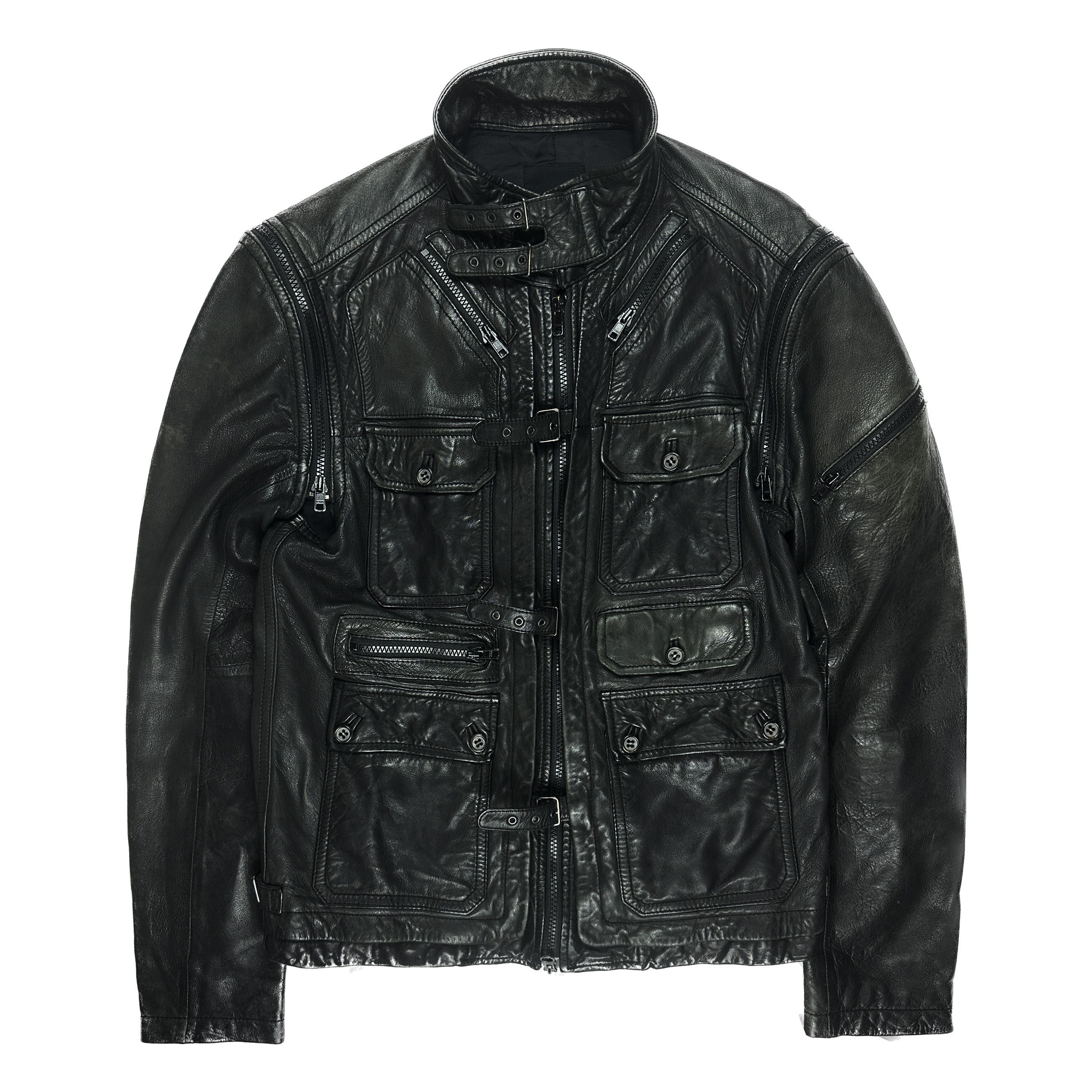Halb Modular Leather Cargo Jacket
