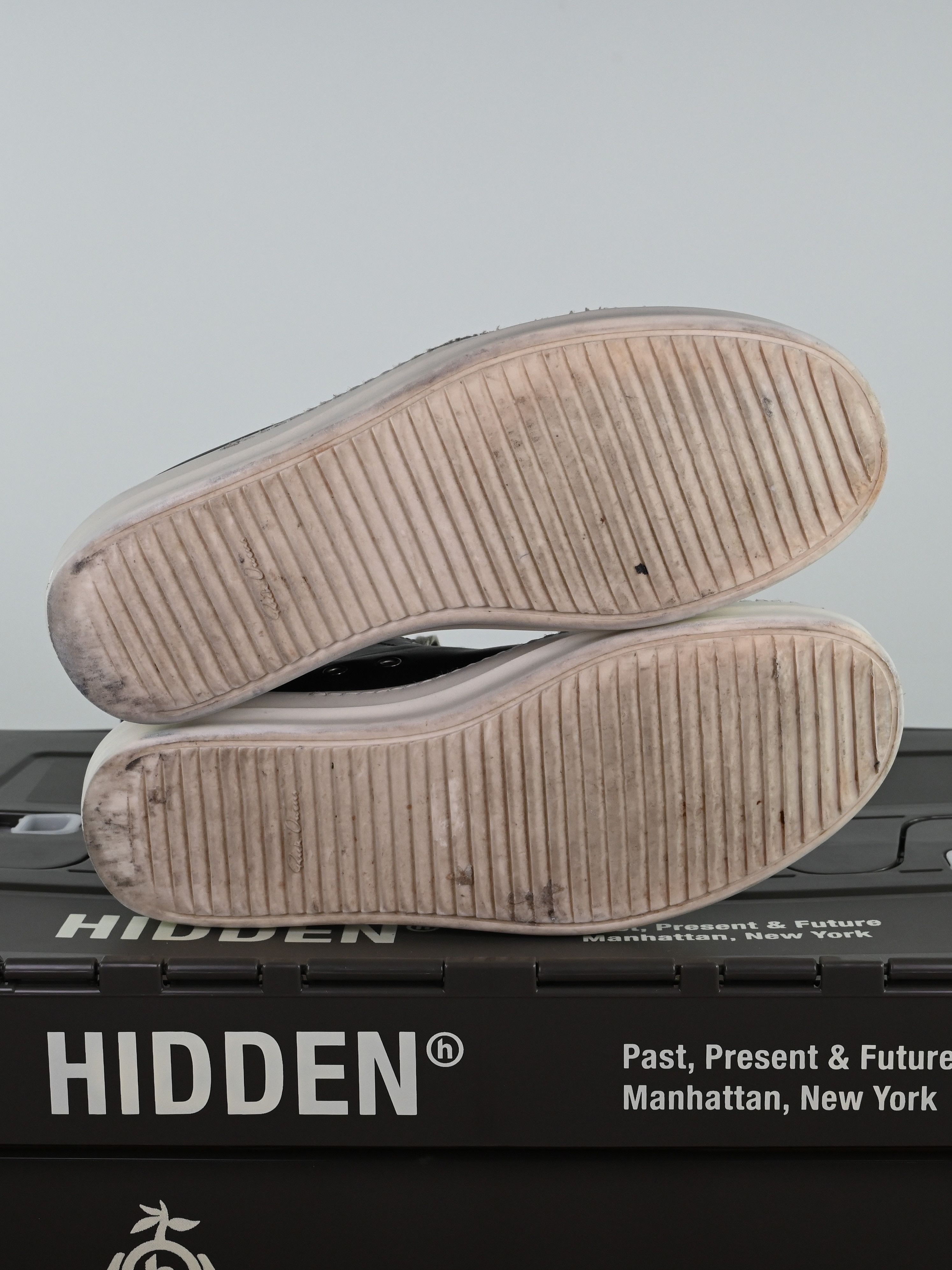 Rick Owens 2018 Rick Owens Mainline Leather Low Top Ramones - Size 44.5 Size US 11.5 / EU 44-45 - 8 Thumbnail