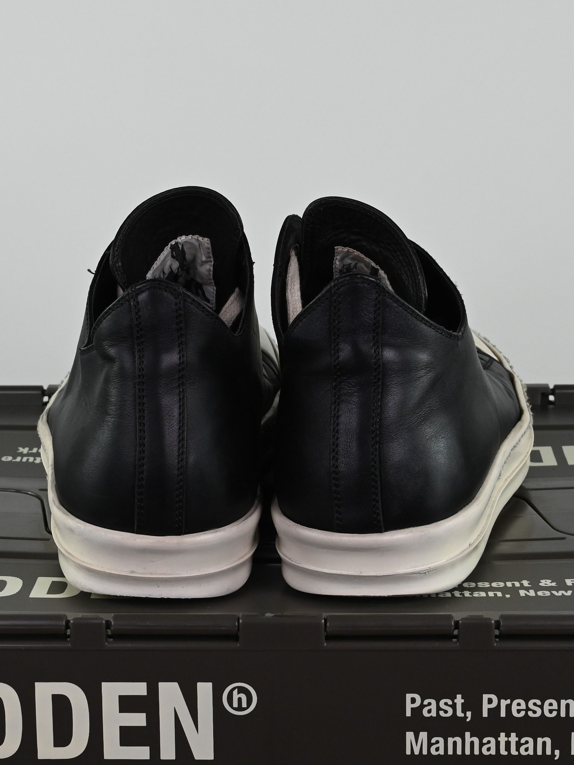 Rick Owens 2018 Rick Owens Mainline Leather Low Top Ramones - Size 44.5 Size US 11.5 / EU 44-45 - 7 Thumbnail