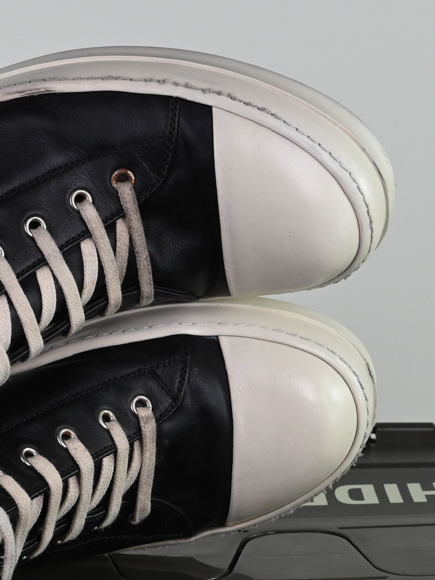 Rick Owens 2018 Rick Owens Mainline Leather Low Top Ramones - Size 44.5 Size US 11.5 / EU 44-45 - 9 Thumbnail
