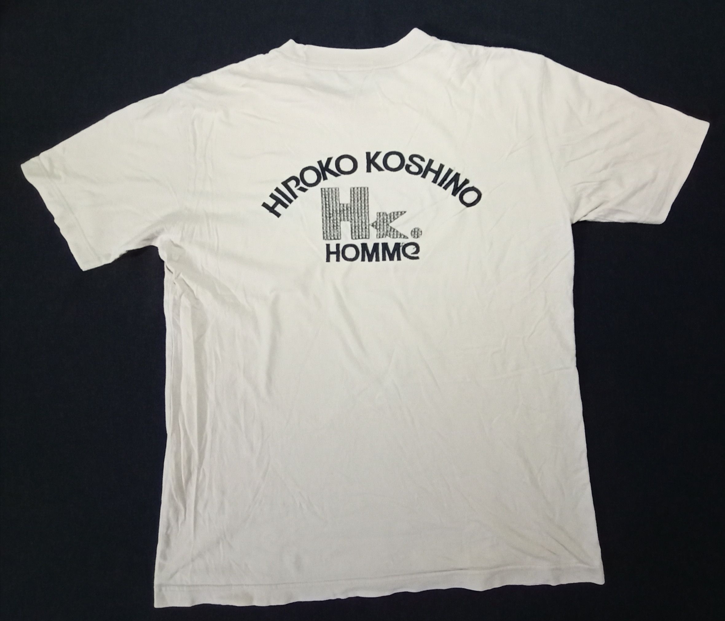 Hiroko Koshino Homme Vintage Hiroko Koshino Tee embroidered Size US M / EU 48-50 / 2 - 1 Thumbnail