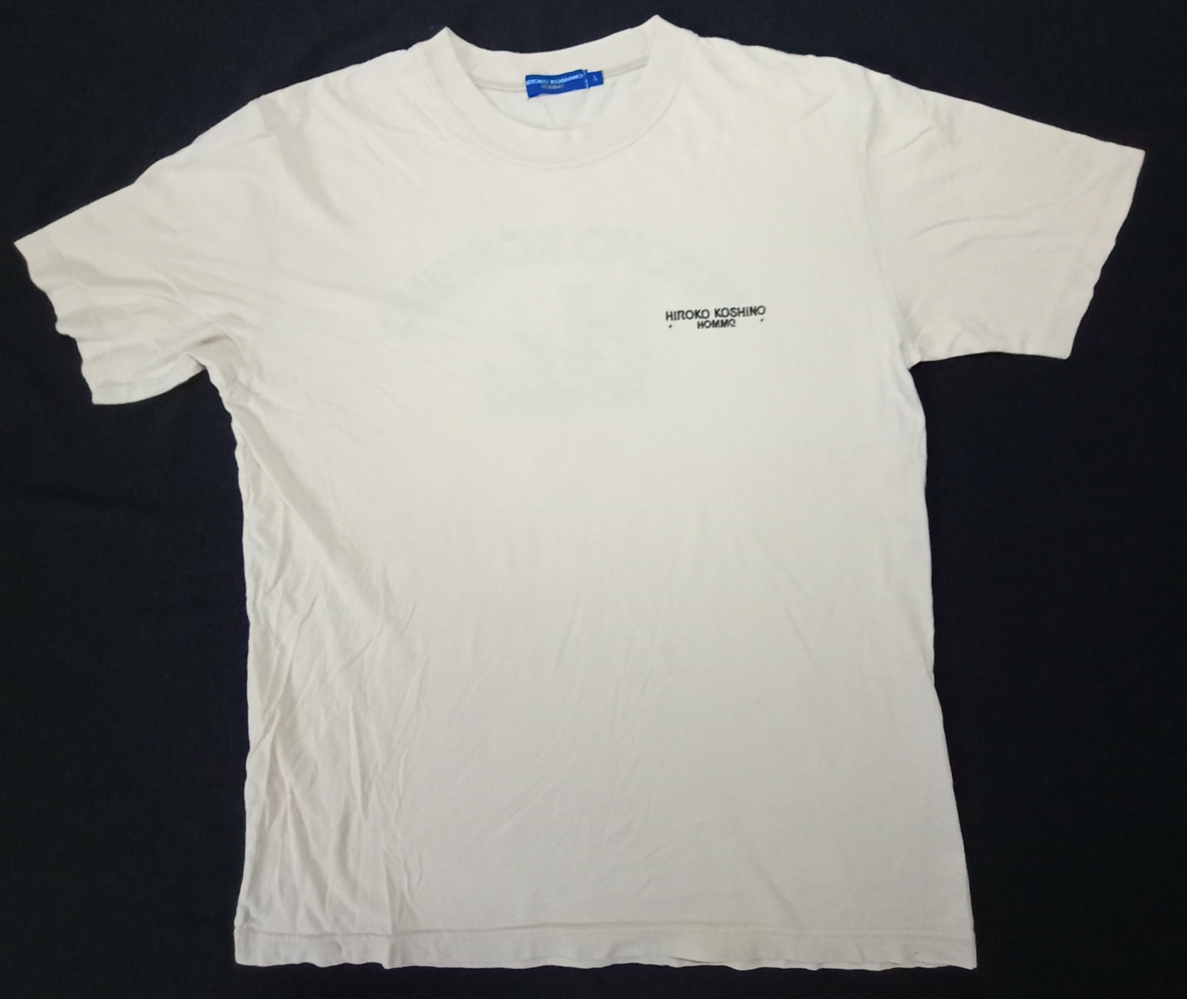 Hiroko Koshino Homme Vintage Hiroko Koshino Tee embroidered Size US M / EU 48-50 / 2 - 2 Thumbnail