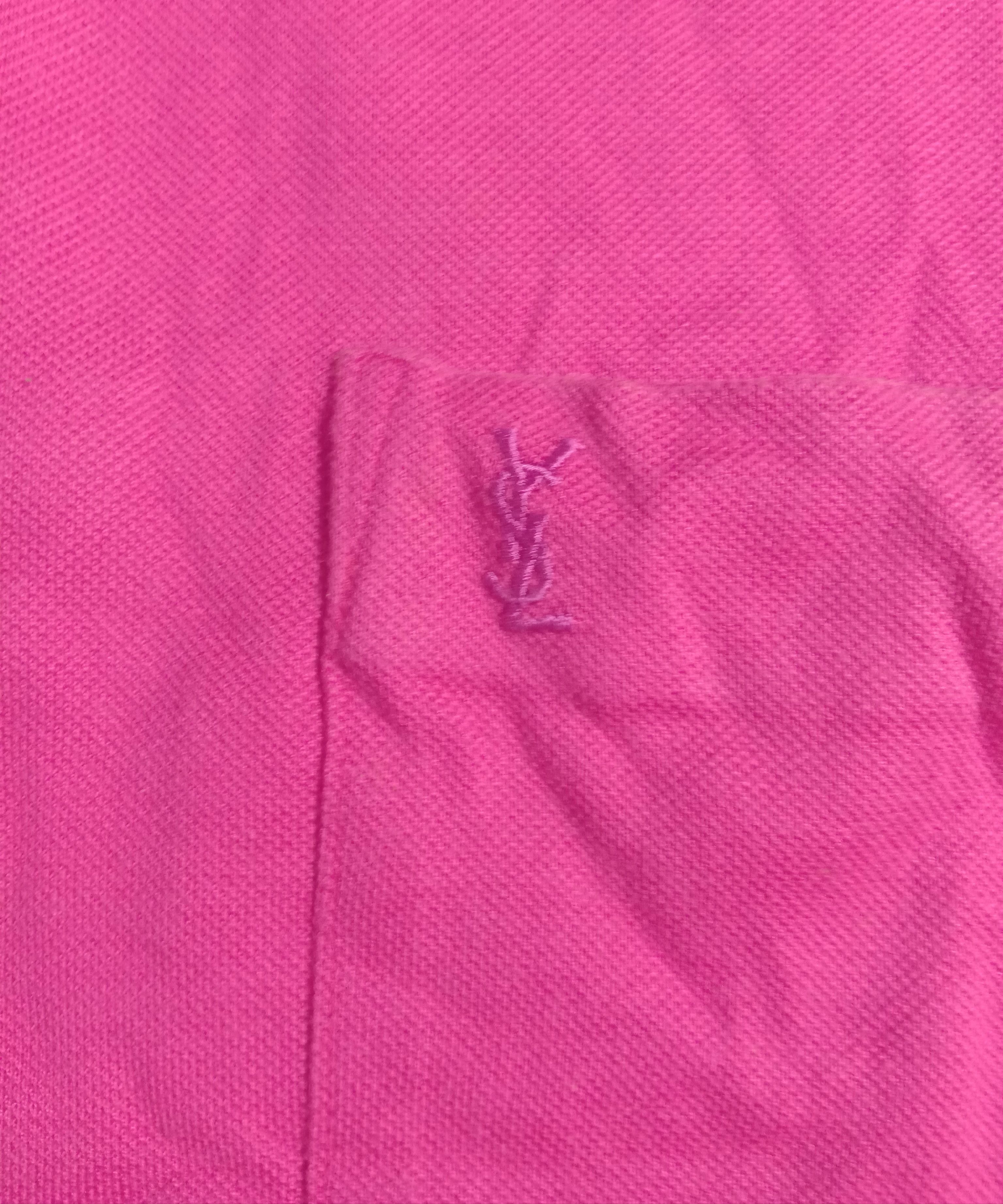 Vintage Vintage Yves Saint Laurent Polo Shirt Tee Size US L / EU 52-54 / 3 - 2 Thumbnail