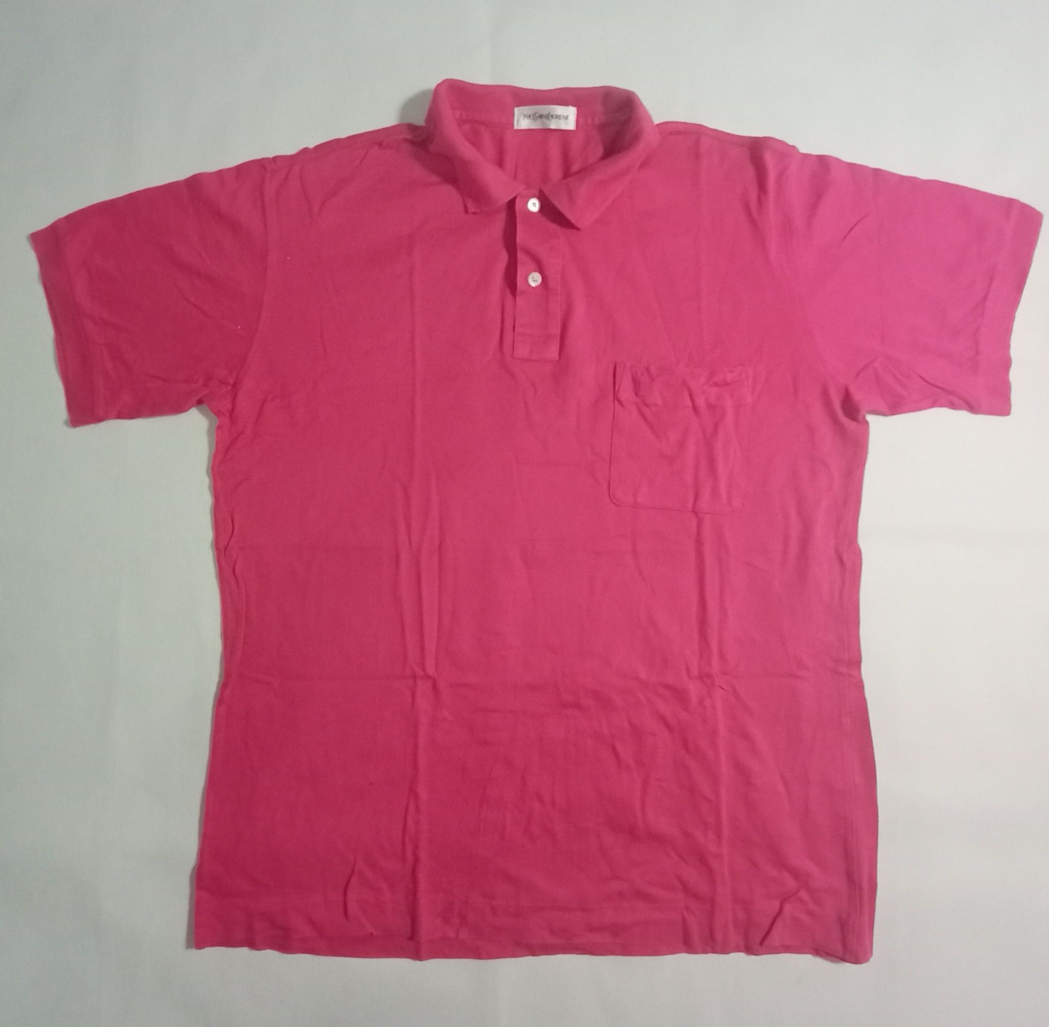 Vintage Vintage Yves Saint Laurent Polo Shirt Tee Size US L / EU 52-54 / 3 - 1 Thumbnail