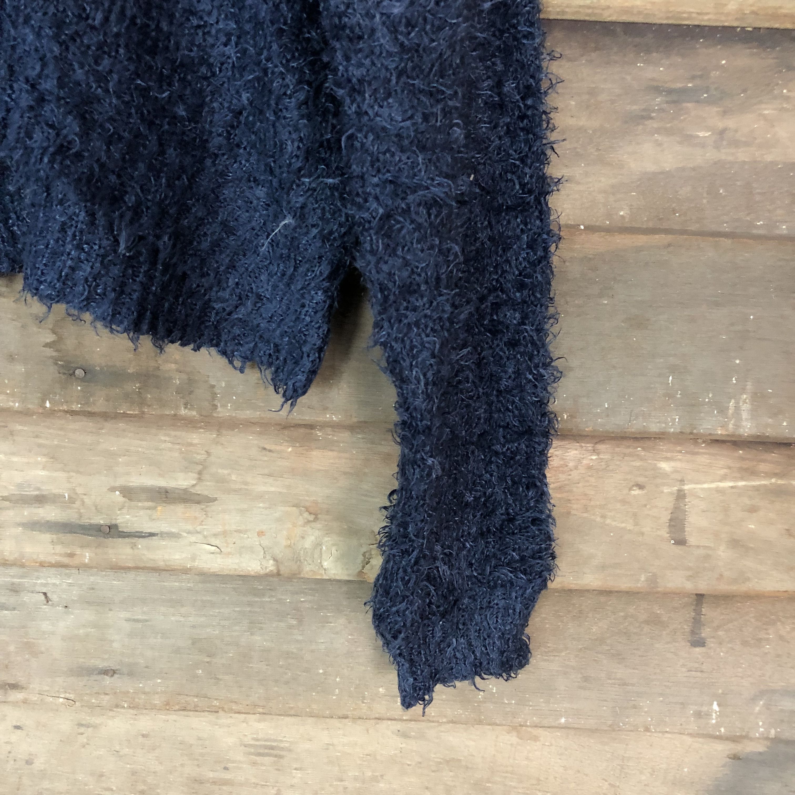 Japanese Brand DL Lowrys Farm Shag Shaggy Fur Mohair Knitwear #6717 Size US L / EU 52-54 / 3 - 5 Thumbnail