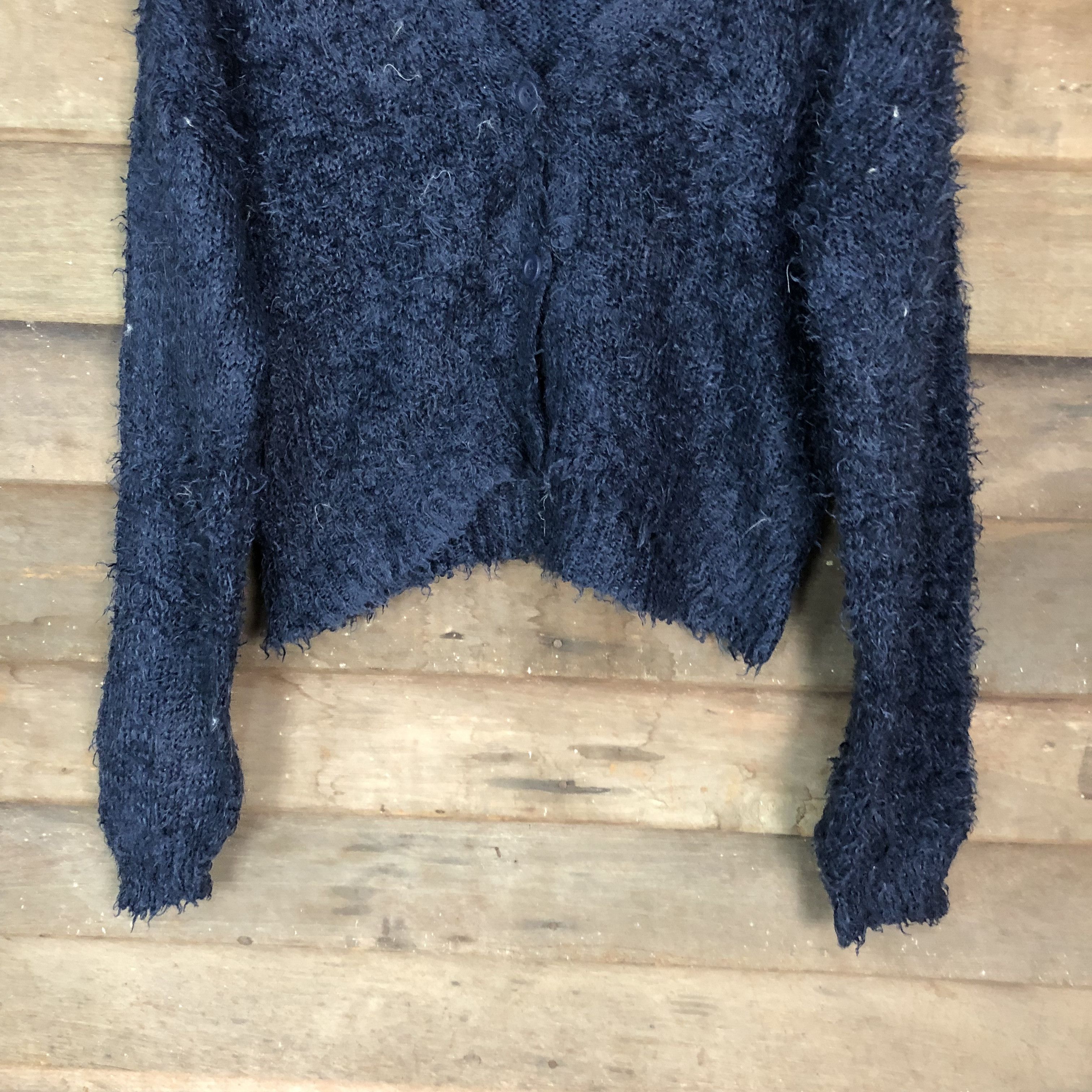 Japanese Brand DL Lowrys Farm Shag Shaggy Fur Mohair Knitwear #6717 Size US L / EU 52-54 / 3 - 3 Thumbnail
