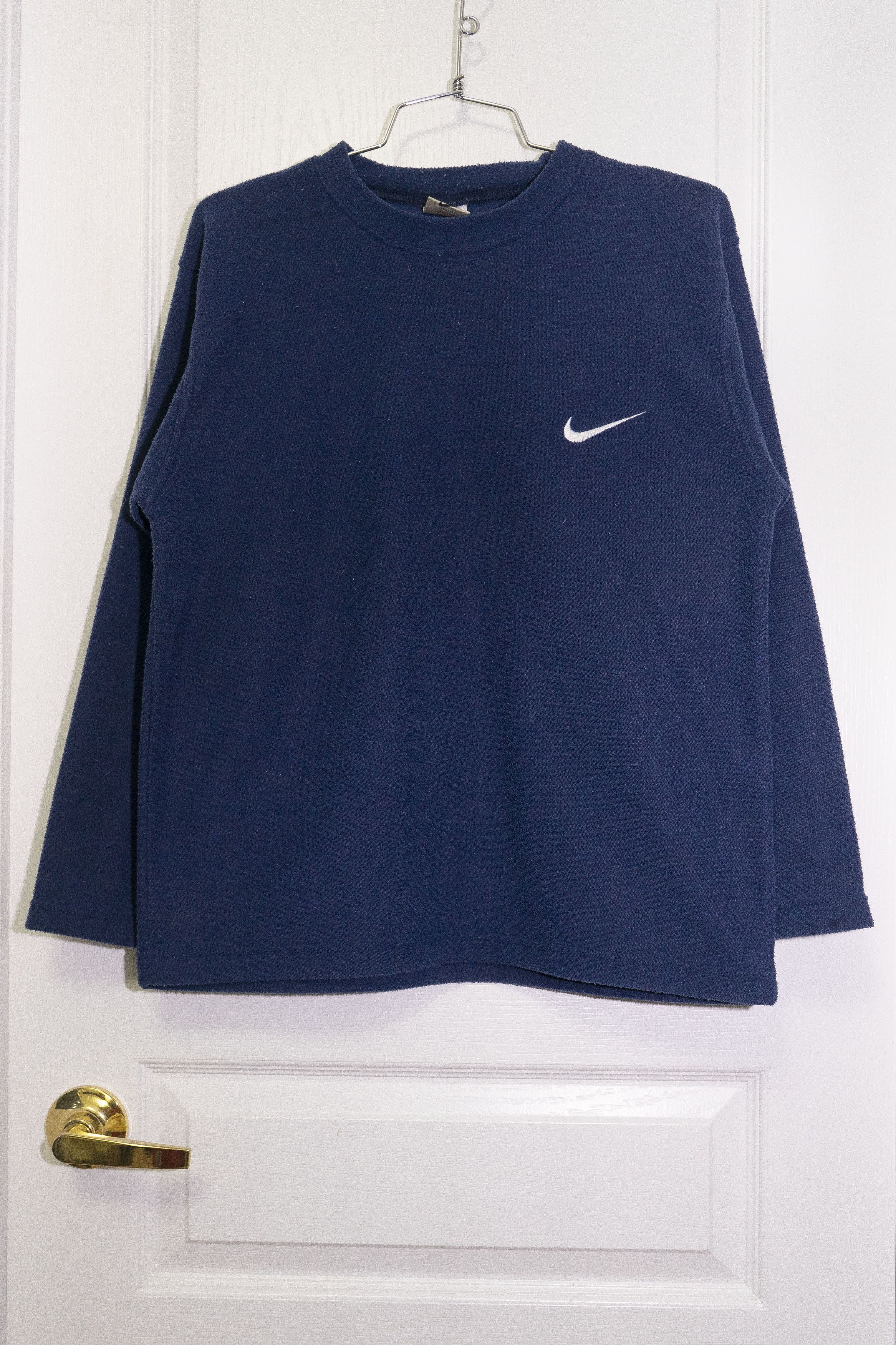 Nike Nike Fleece Embroidered Swoosh Sweater/Sweatshirt - Sz S Size US S / EU 44-46 / 1 - 2 Thumbnail