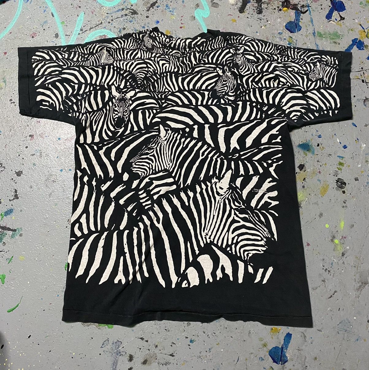 Liquid Blue × Vintage Vintage Liquid blue zebra T-shirt 1993 Size US XL / EU 56 / 4 - 2 Thumbnail
