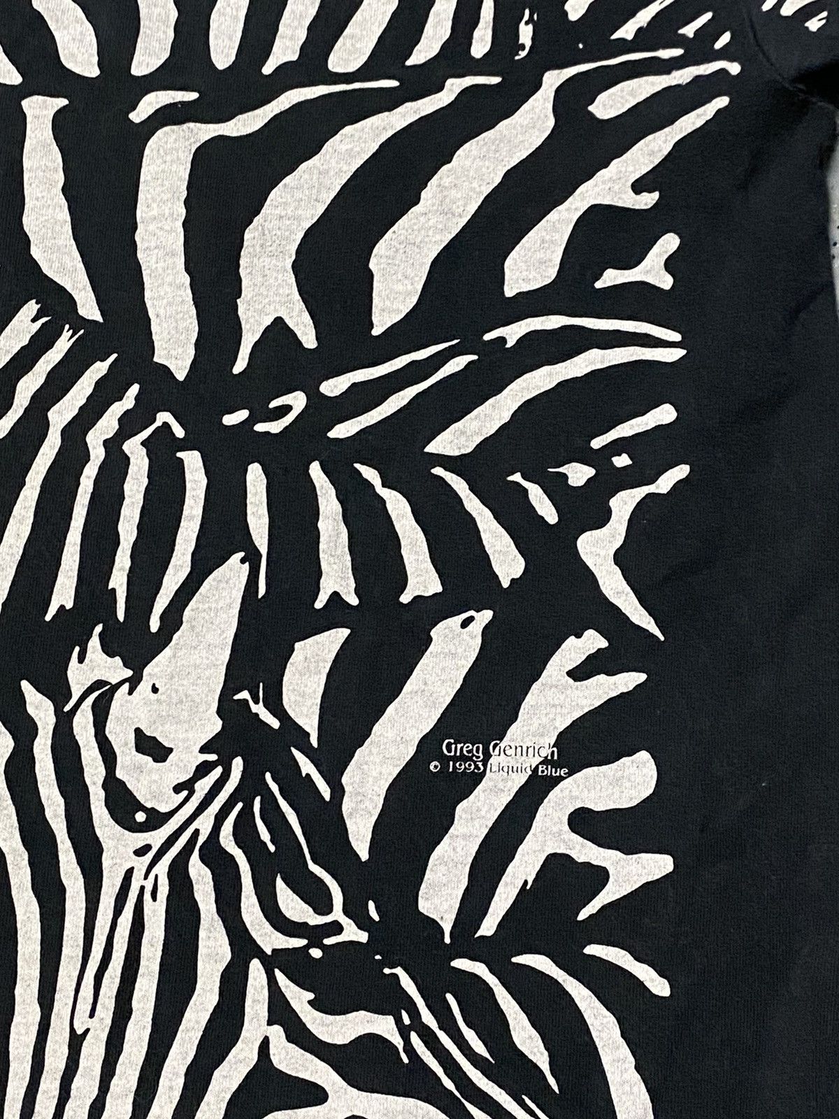 Liquid Blue × Vintage Vintage Liquid blue zebra T-shirt 1993 Size US XL / EU 56 / 4 - 4 Thumbnail