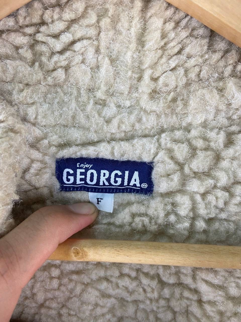 Japanese Brand Vintage Georgia Coffee Sherpa Jacket Brown Winter Size US L / EU 52-54 / 3 - 5 Thumbnail