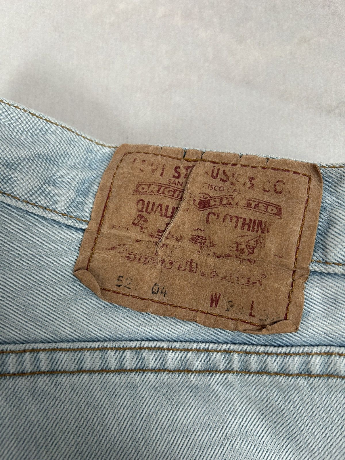 Levi's Vintage Levi’s 527 Baby Blue White 90s Denim Pants Jeans Size US 33 - 6 Thumbnail