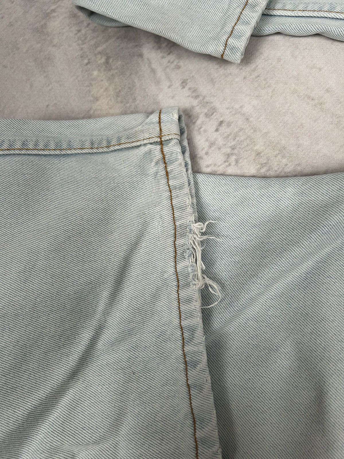 Levi's Vintage Levi’s 527 Baby Blue White 90s Denim Pants Jeans Size US 33 - 9 Thumbnail