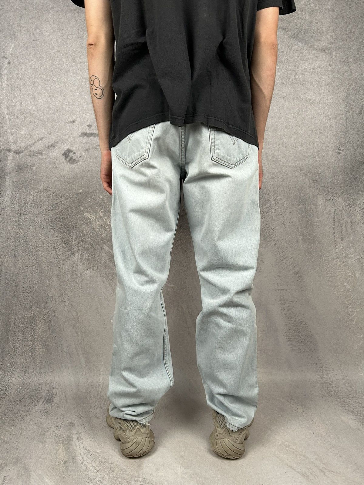 Levi's Vintage Levi’s 527 Baby Blue White 90s Denim Pants Jeans Size US 33 - 4 Thumbnail