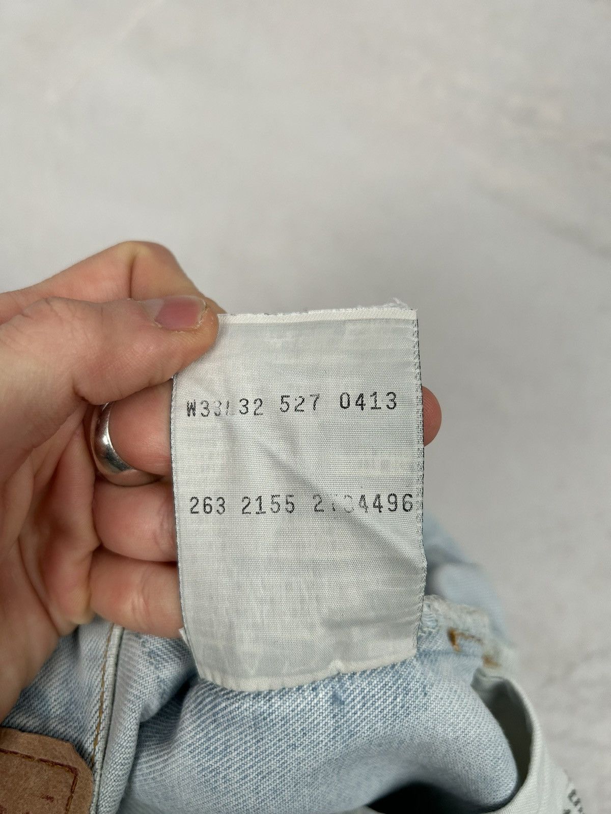 Levi's Vintage Levi’s 527 Baby Blue White 90s Denim Pants Jeans Size US 33 - 8 Thumbnail