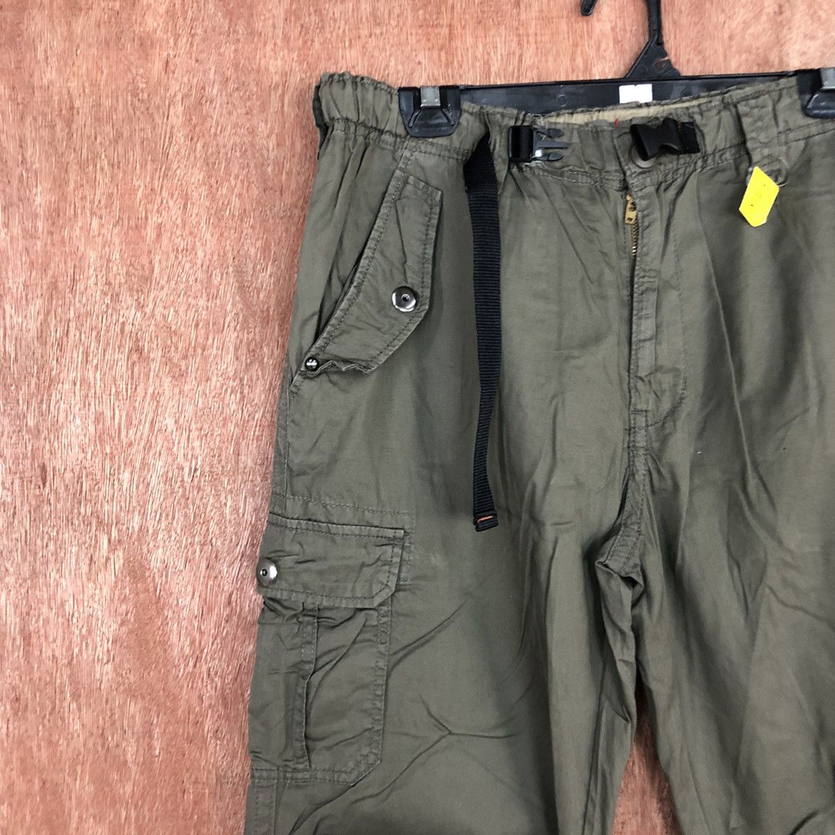 Japanese Brand D Japan Green Multipocket utility Tactical Cargo Pants #2116 Size US 32 / EU 48 - 6 Thumbnail