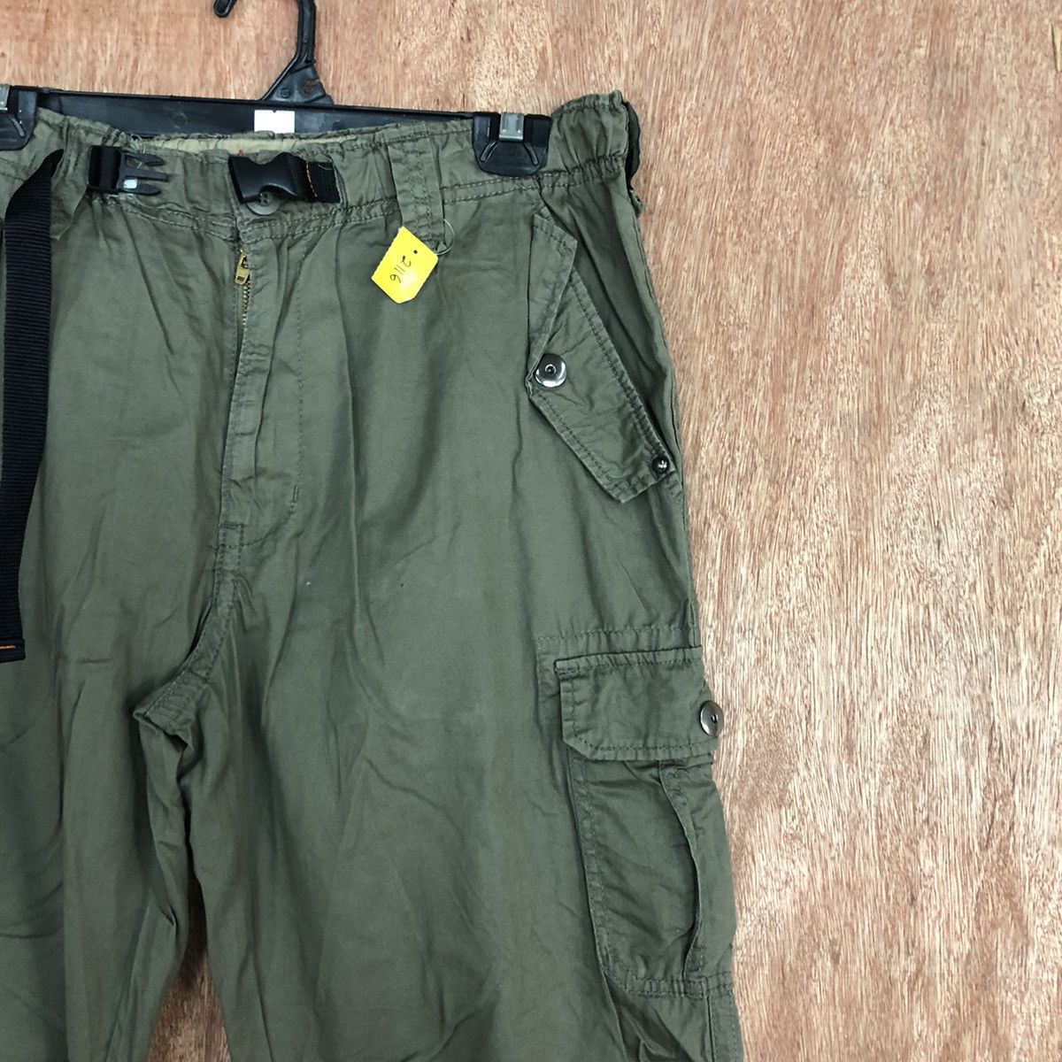 Japanese Brand D Japan Green Multipocket utility Tactical Cargo Pants #2116 Size US 32 / EU 48 - 5 Thumbnail