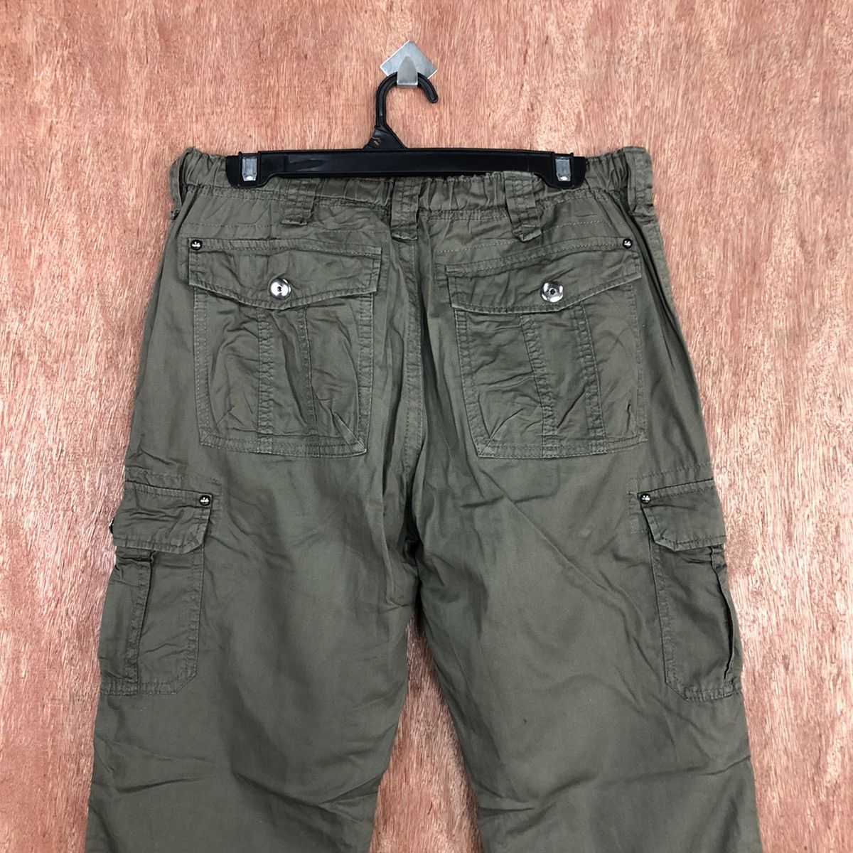 Japanese Brand D Japan Green Multipocket utility Tactical Cargo Pants #2116 Size US 32 / EU 48 - 10 Thumbnail