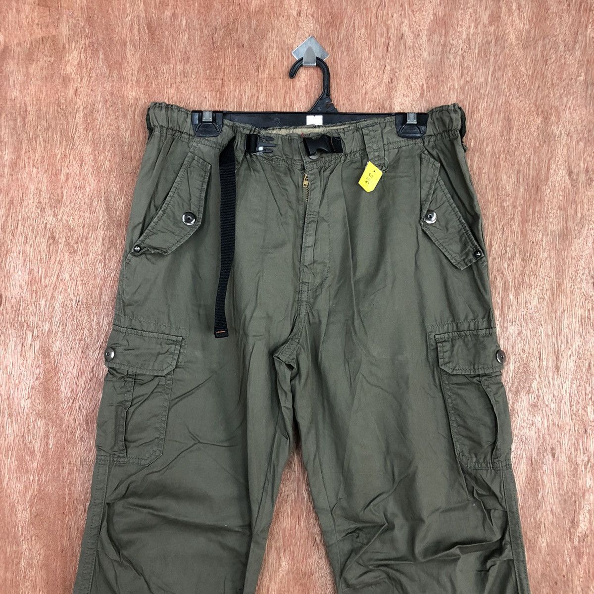 Japanese Brand D Japan Green Multipocket utility Tactical Cargo Pants #2116 Size US 32 / EU 48 - 2 Thumbnail