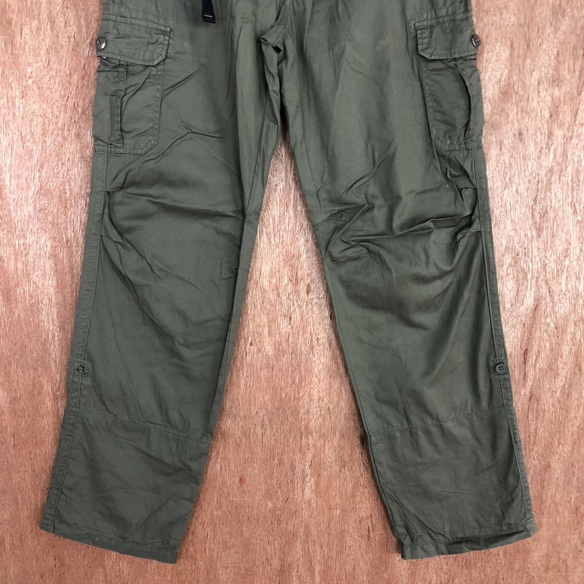Japanese Brand D Japan Green Multipocket utility Tactical Cargo Pants #2116 Size US 32 / EU 48 - 3 Thumbnail