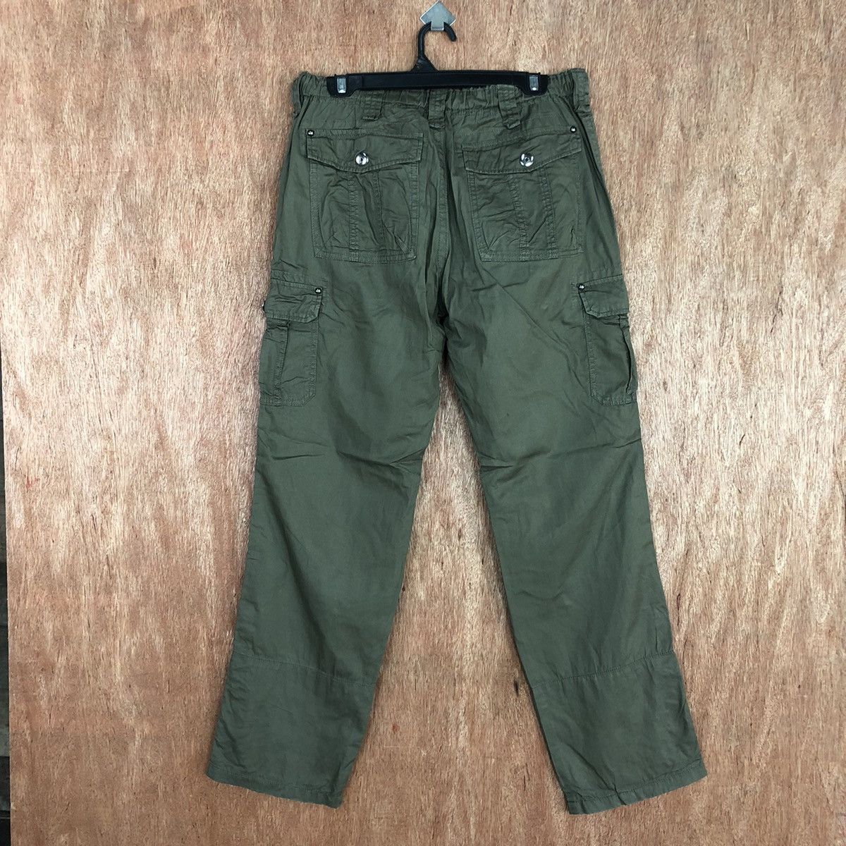 Japanese Brand D Japan Green Multipocket utility Tactical Cargo Pants #2116 Size US 32 / EU 48 - 9 Thumbnail