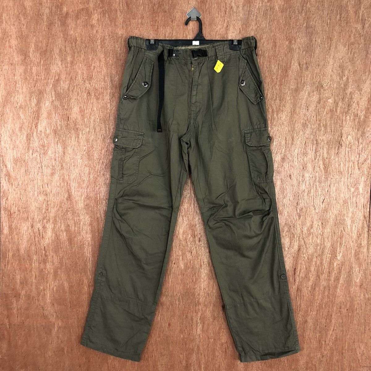 Japanese Brand D Japan Green Multipocket utility Tactical Cargo Pants #2116 Size US 32 / EU 48 - 1 Thumbnail