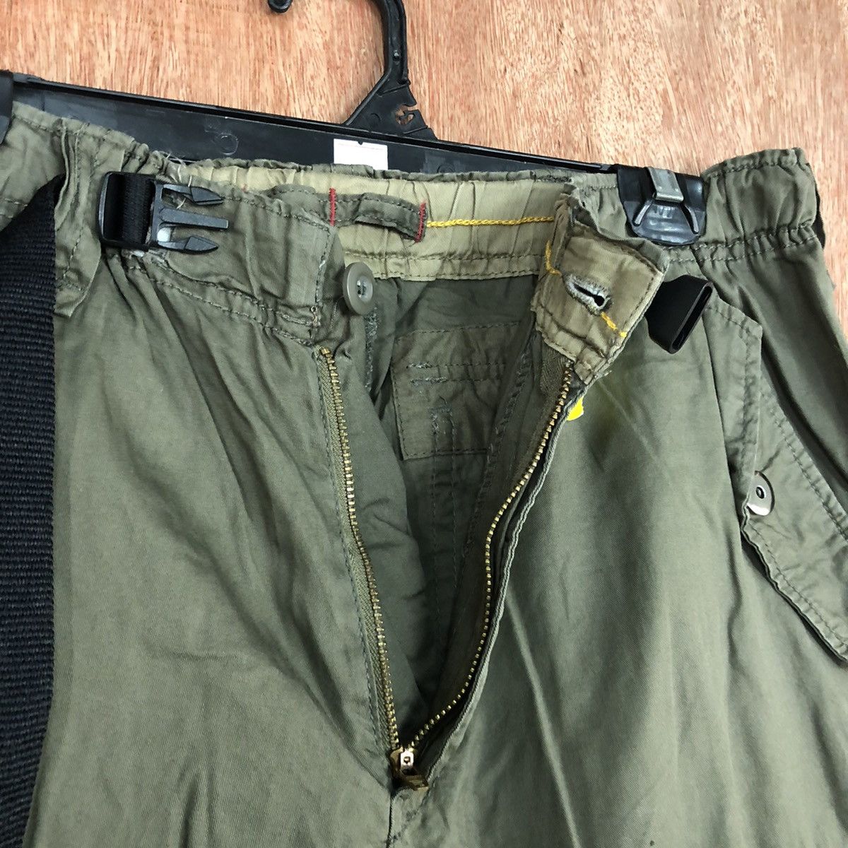 Japanese Brand D Japan Green Multipocket utility Tactical Cargo Pants #2116 Size US 32 / EU 48 - 8 Thumbnail