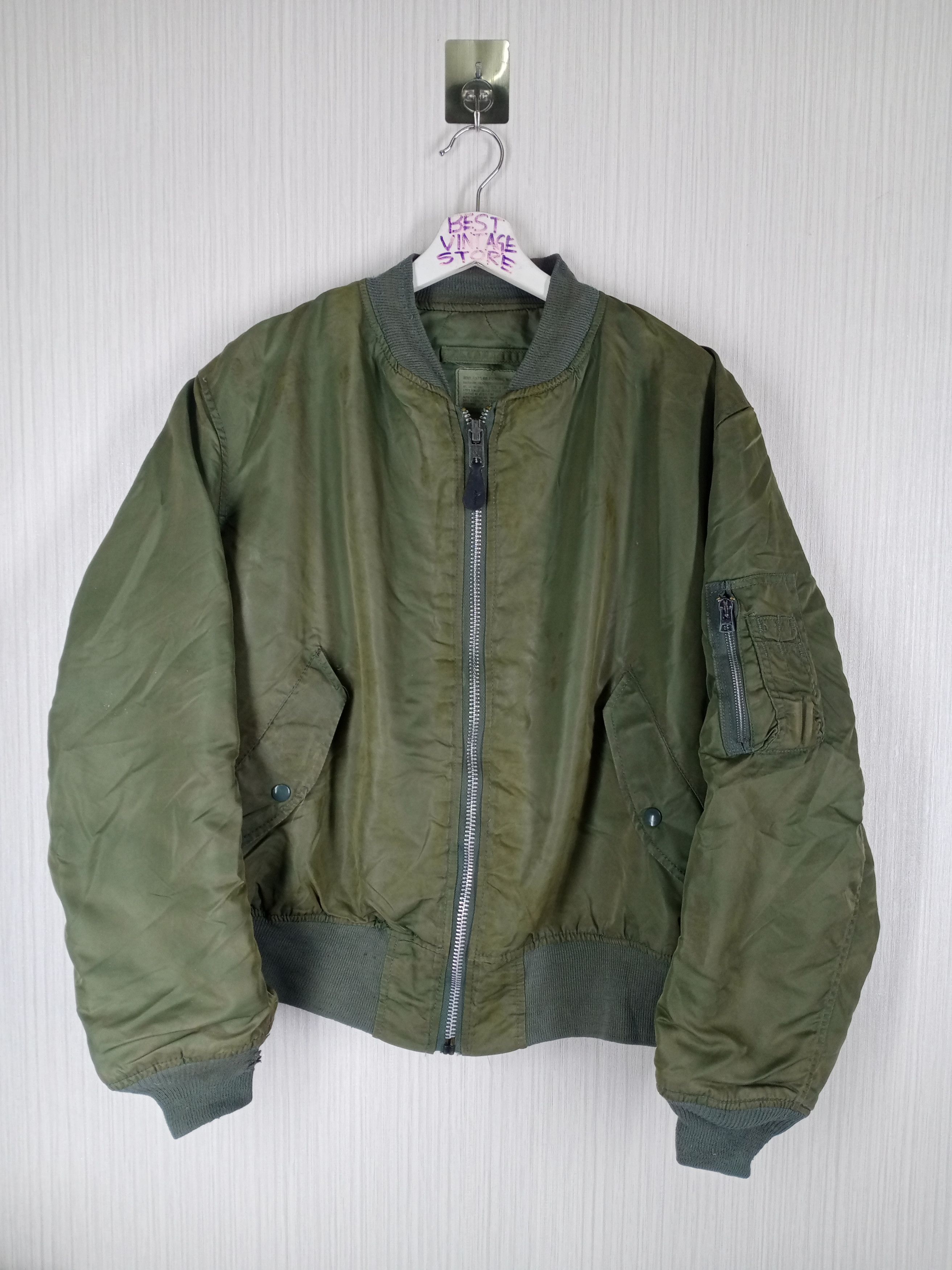 Alpha Industries × Ma 1 × Made In Usa Vintage 80s Alpha
