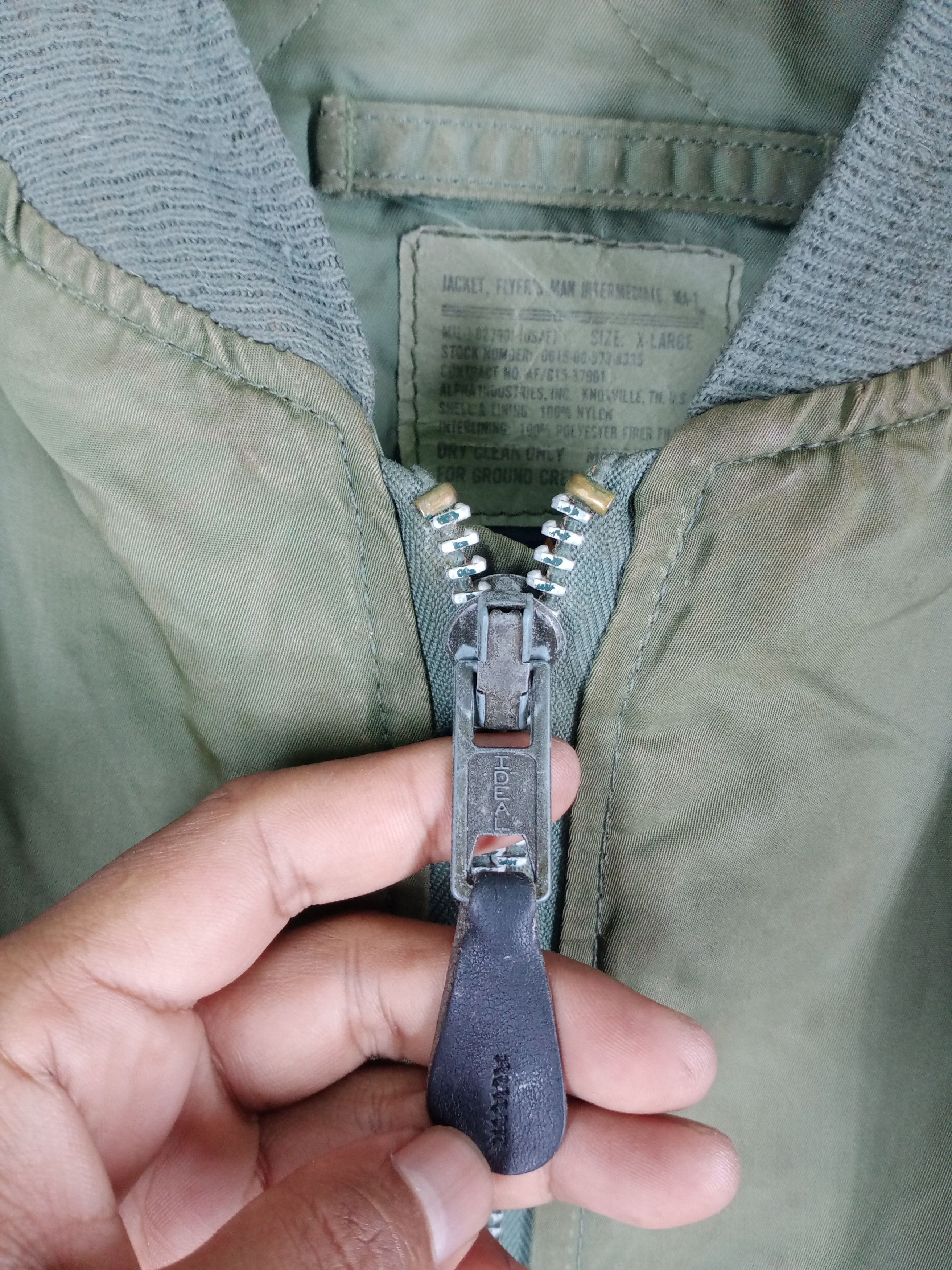 Alpha Industries Vintage 80s Alpha Industries Ma-1 Bomber Jacket Size US XL / EU 56 / 4 - 6 Thumbnail