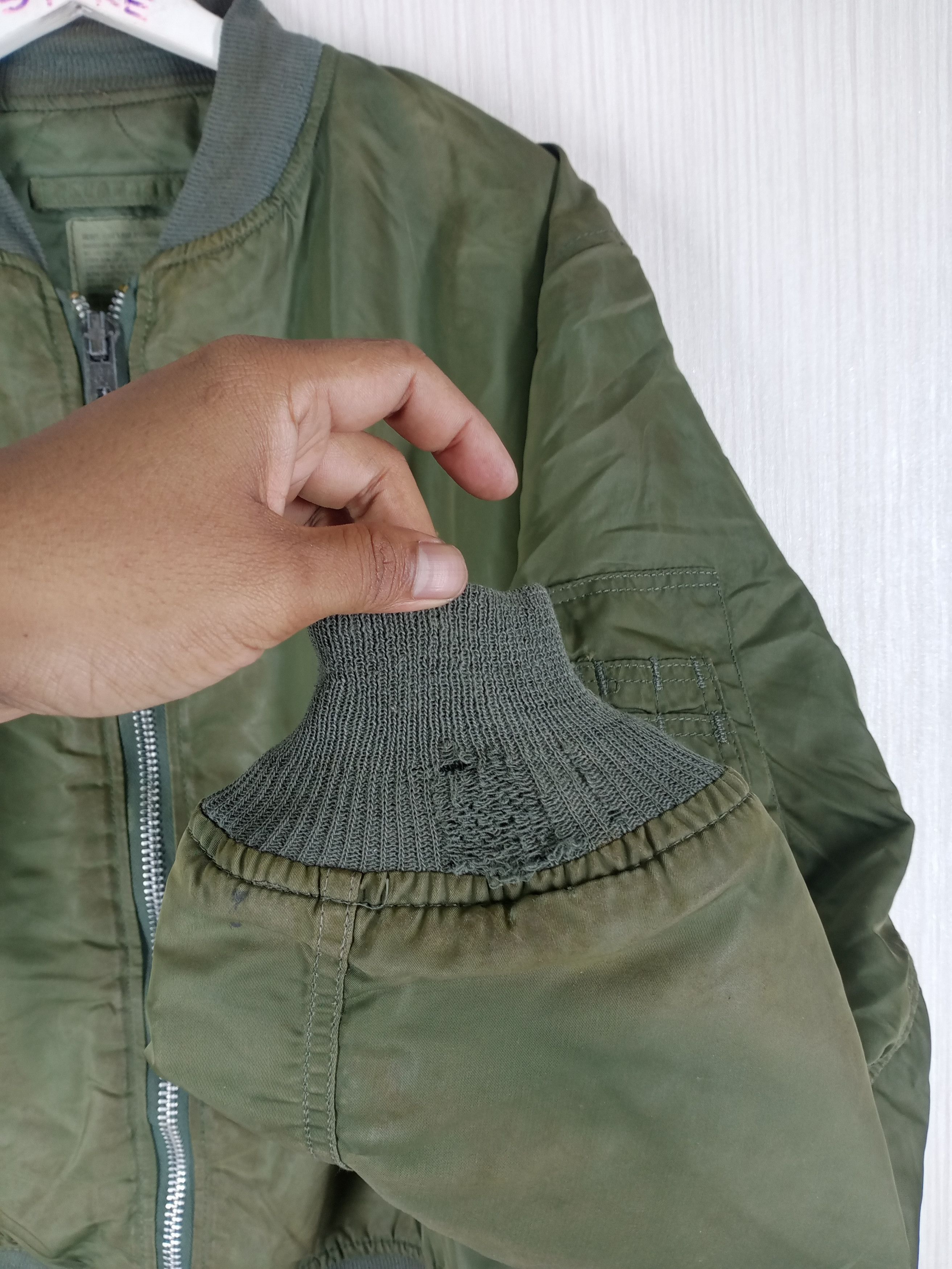 Alpha Industries Vintage 80s Alpha Industries Ma-1 Bomber Jacket Size US XL / EU 56 / 4 - 8 Thumbnail