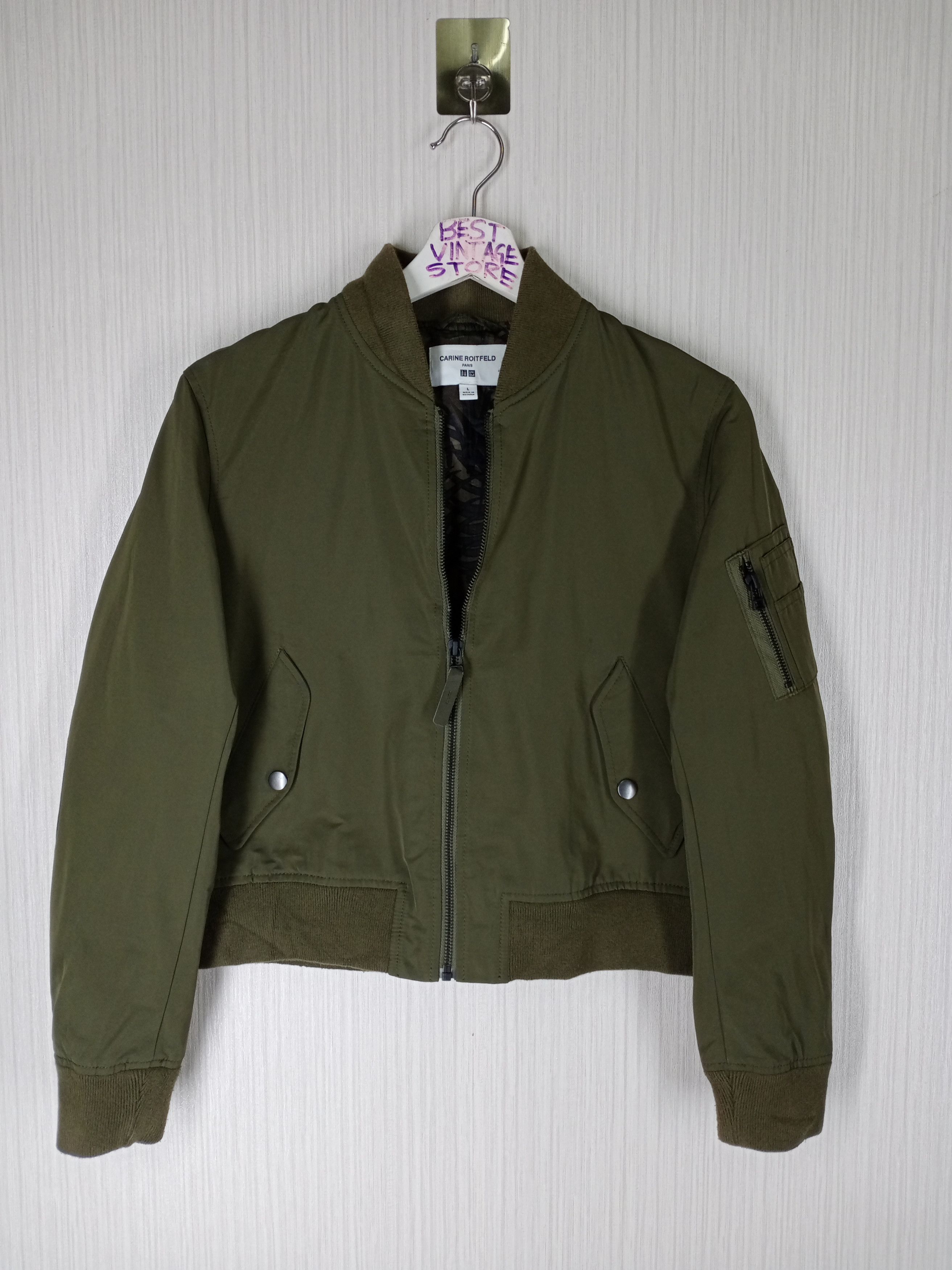 Uniqlo Carine Roitfeld X Uniqlo Cropped Bomber Jacket Size US S / EU 44-46 / 1 - 1 Thumbnail