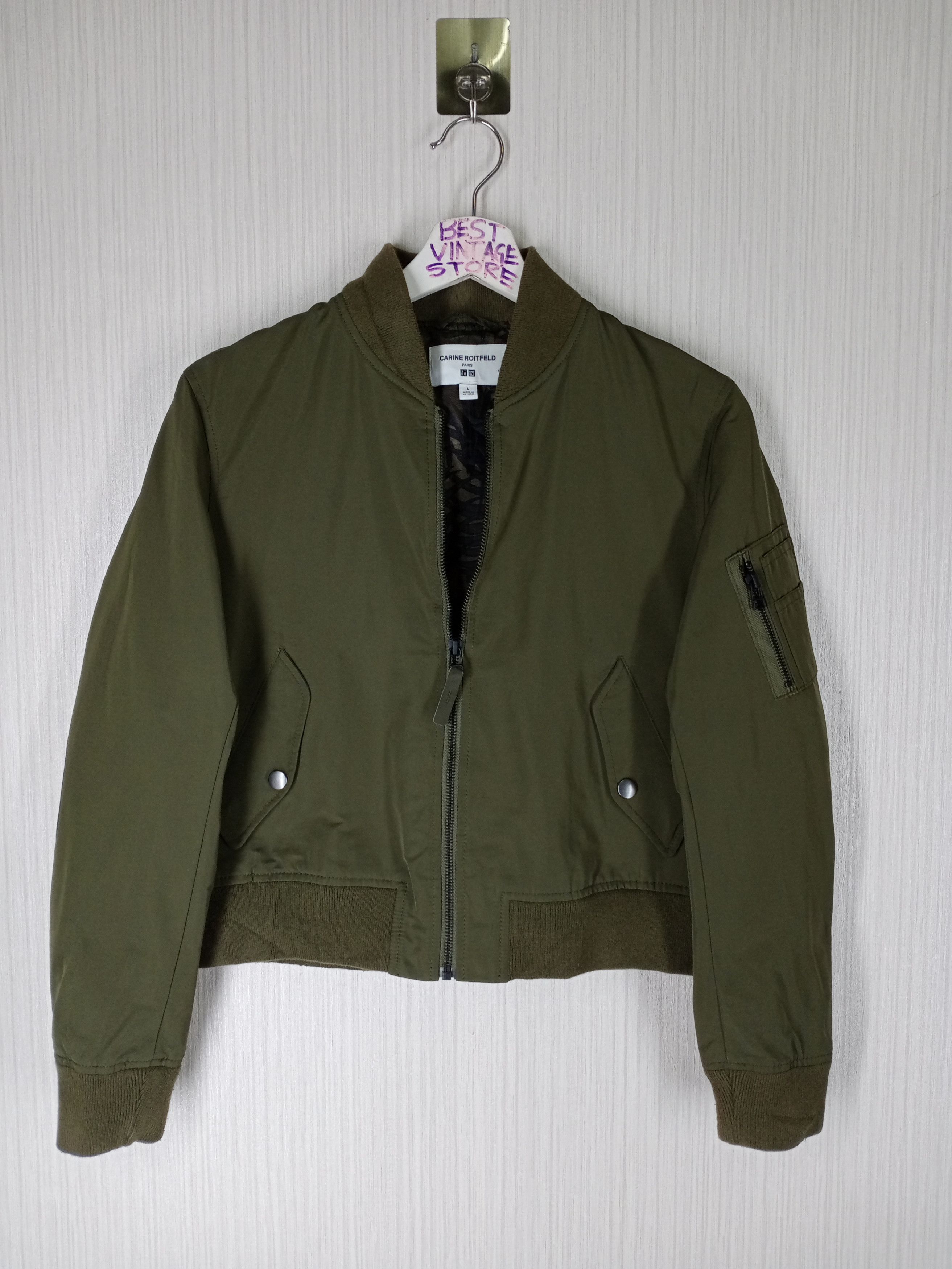 Uniqlo Carine Roitfeld X Uniqlo Cropped Bomber Jacket | Grailed