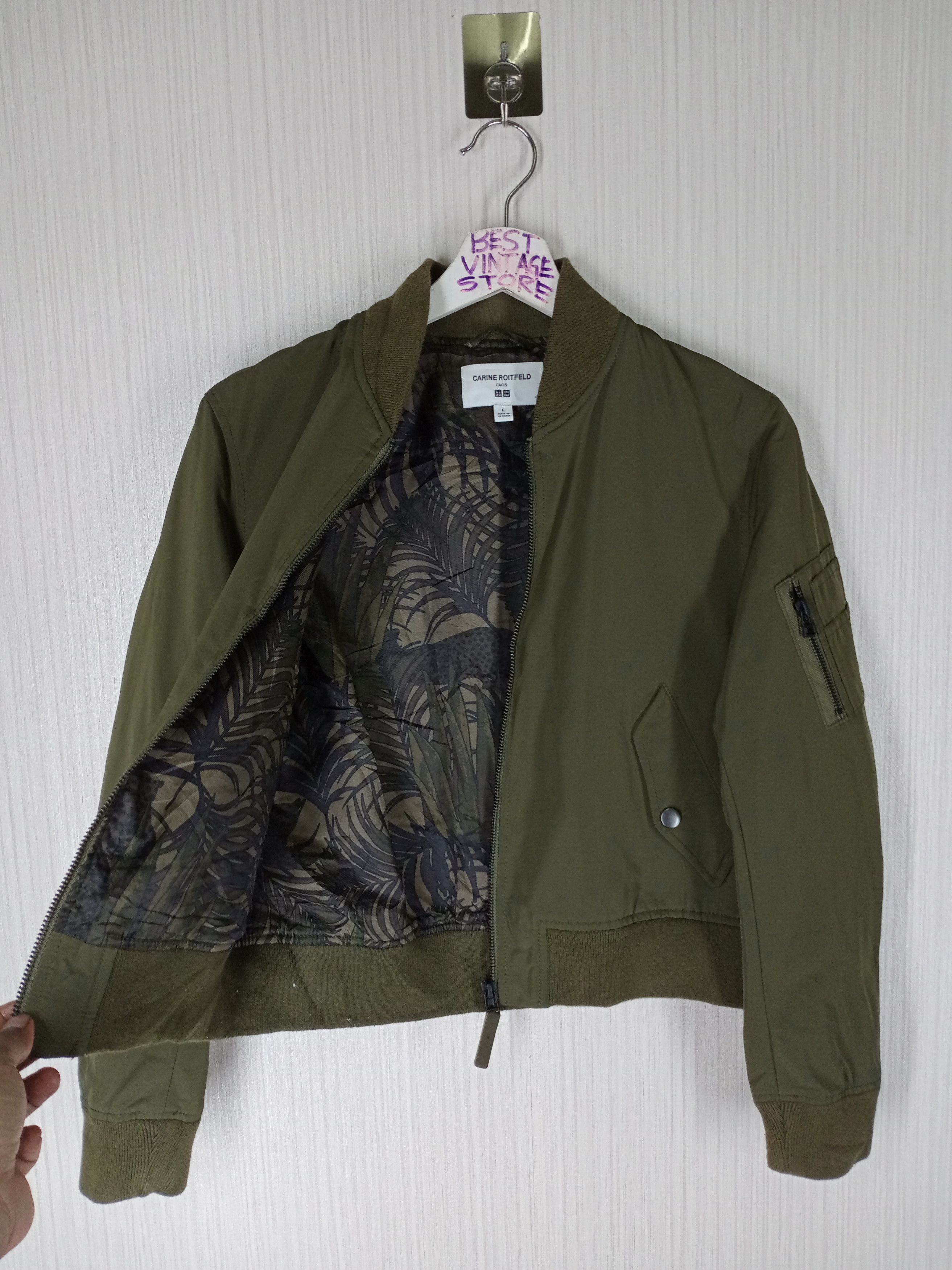 Uniqlo Carine Roitfeld X Uniqlo Cropped Bomber Jacket Size US S / EU 44-46 / 1 - 3 Thumbnail