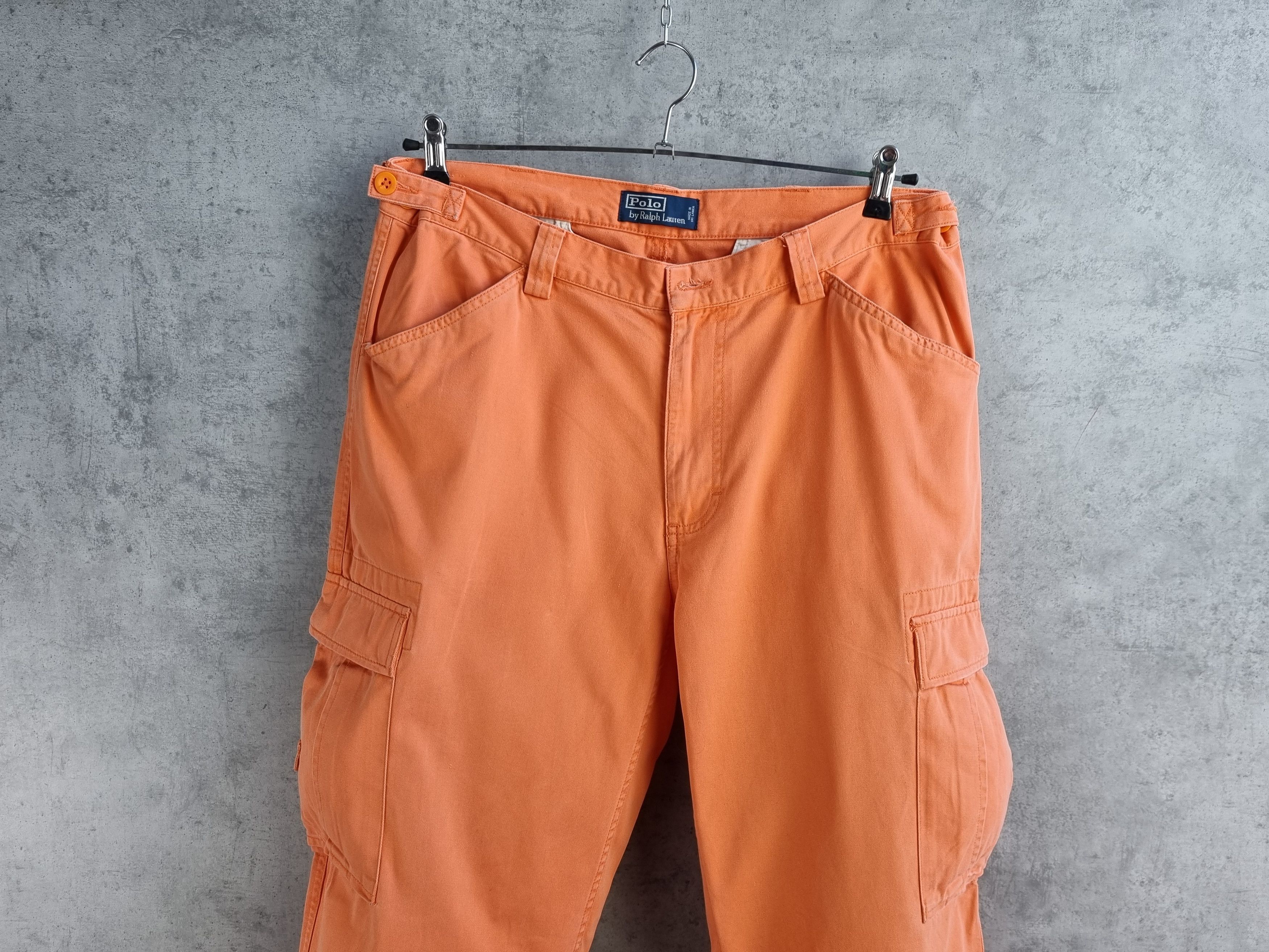Polo Ralph Lauren × Vintage Rare Polo by RALPH LAUREN Cargo Orange Military Pants Size US 34 / EU 50 - 4 Thumbnail