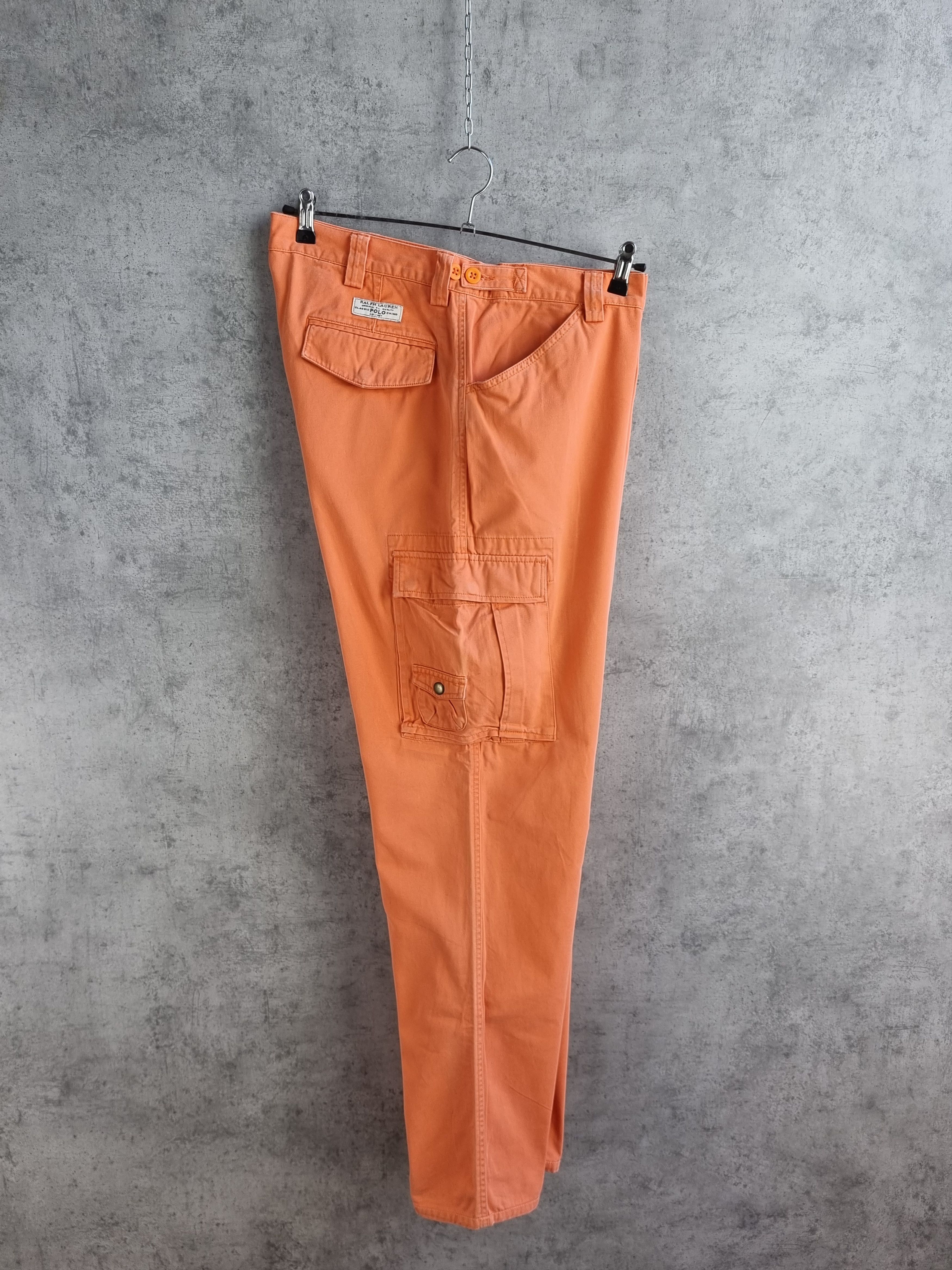 Polo Ralph Lauren × Vintage Rare Polo by RALPH LAUREN Cargo Orange Military Pants Size US 34 / EU 50 - 3 Thumbnail