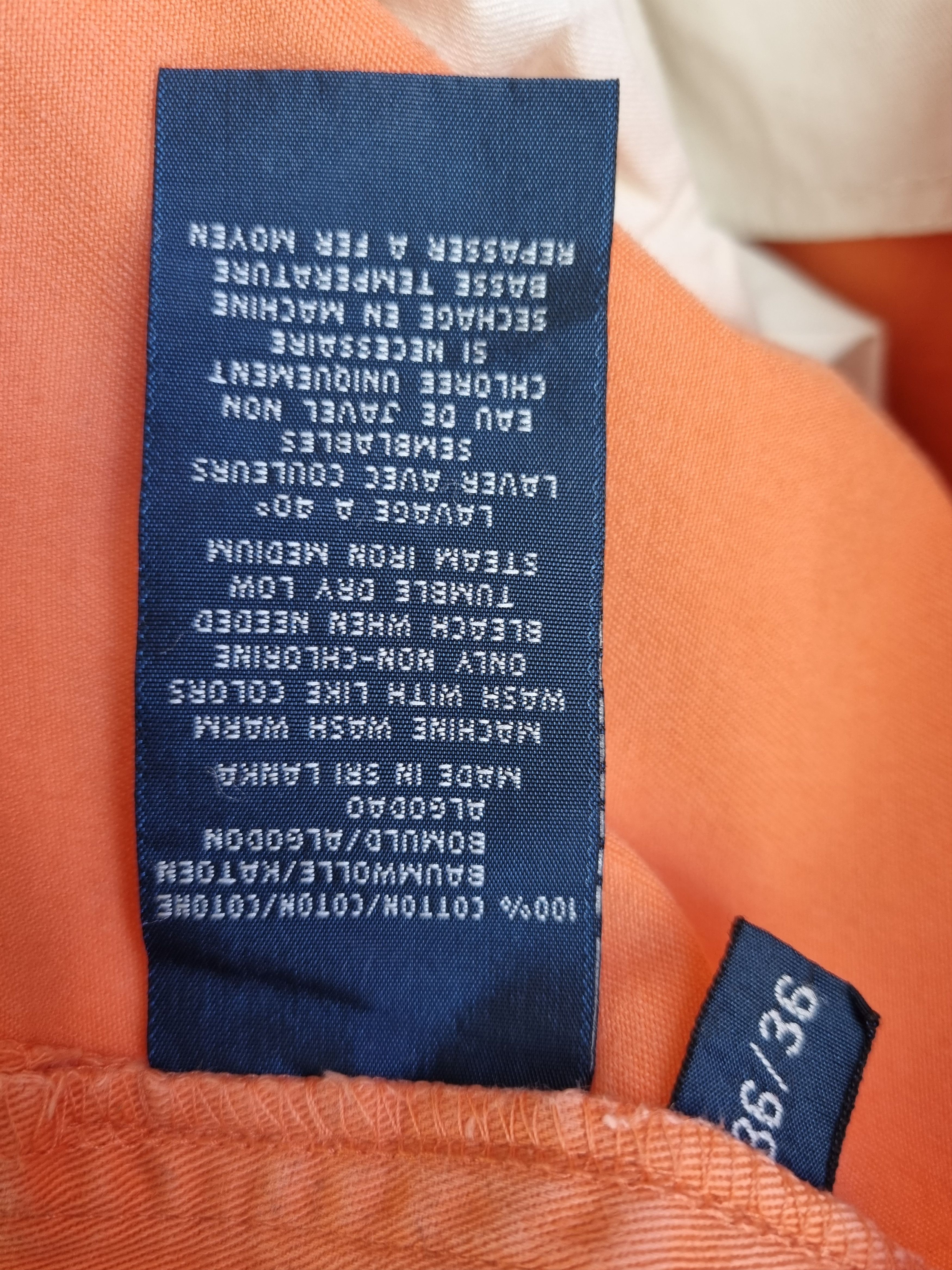 Polo Ralph Lauren × Vintage Rare Polo by RALPH LAUREN Cargo Orange Military Pants Size US 34 / EU 50 - 8 Thumbnail