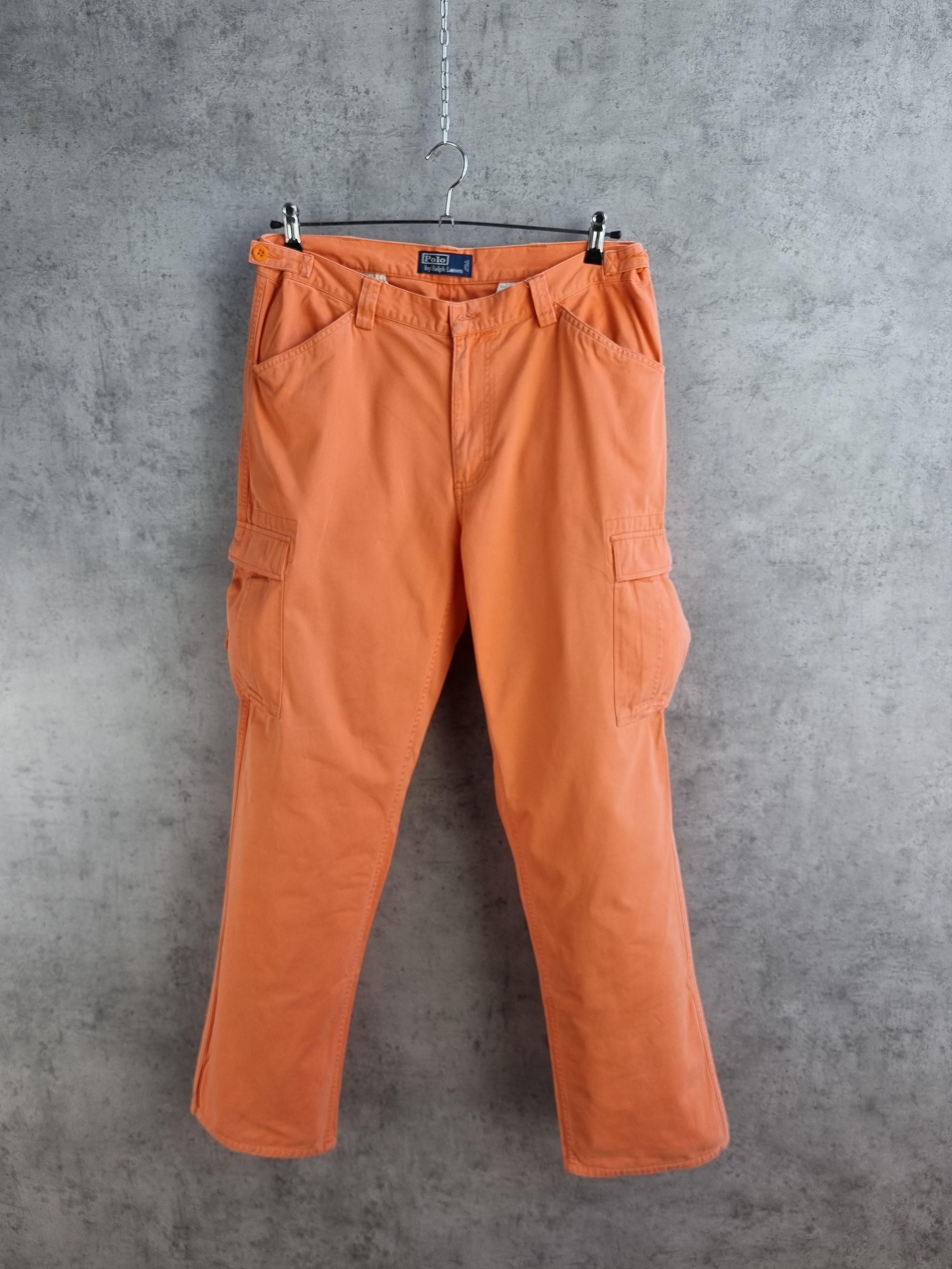 Polo Ralph Lauren × Vintage Rare Polo by RALPH LAUREN Cargo Orange Military Pants Size US 34 / EU 50 - 1 Thumbnail